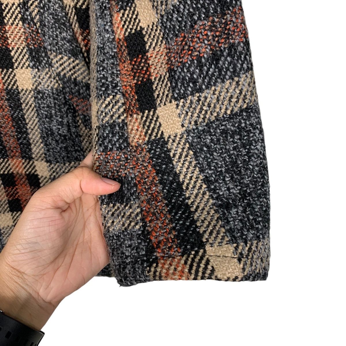 Japanese Brand ROSHELL Tartan Tweed Formal Jacket Blazer #2482-C111 Size L / US 10 / IT 46 - 13 Thumbnail