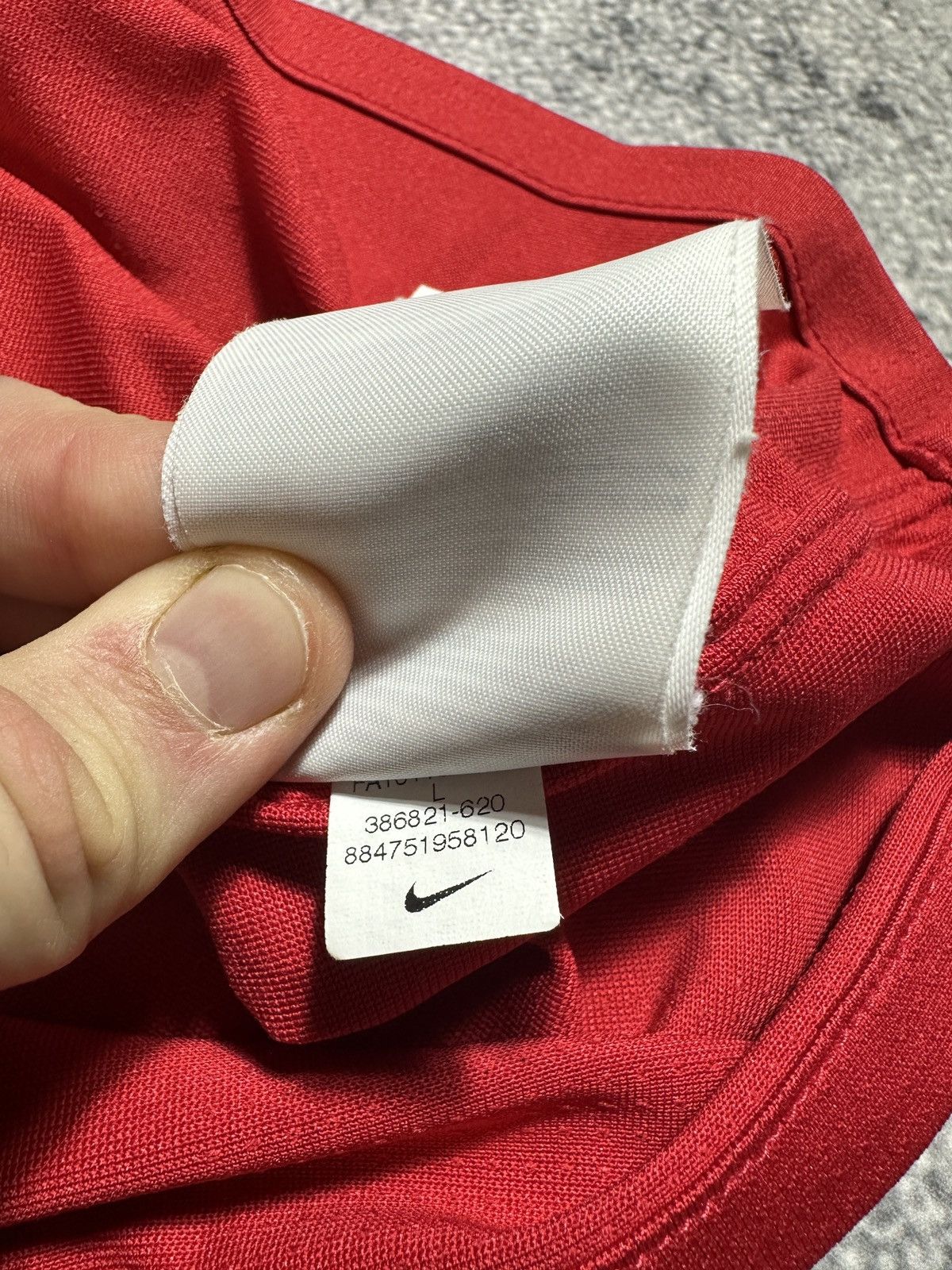 Nike × Vintage Vintage Nike Arsenal Soccer Jersey Streetwear Style Rare VTg Size US L / EU 52-54 / 3 - 6 Thumbnail
