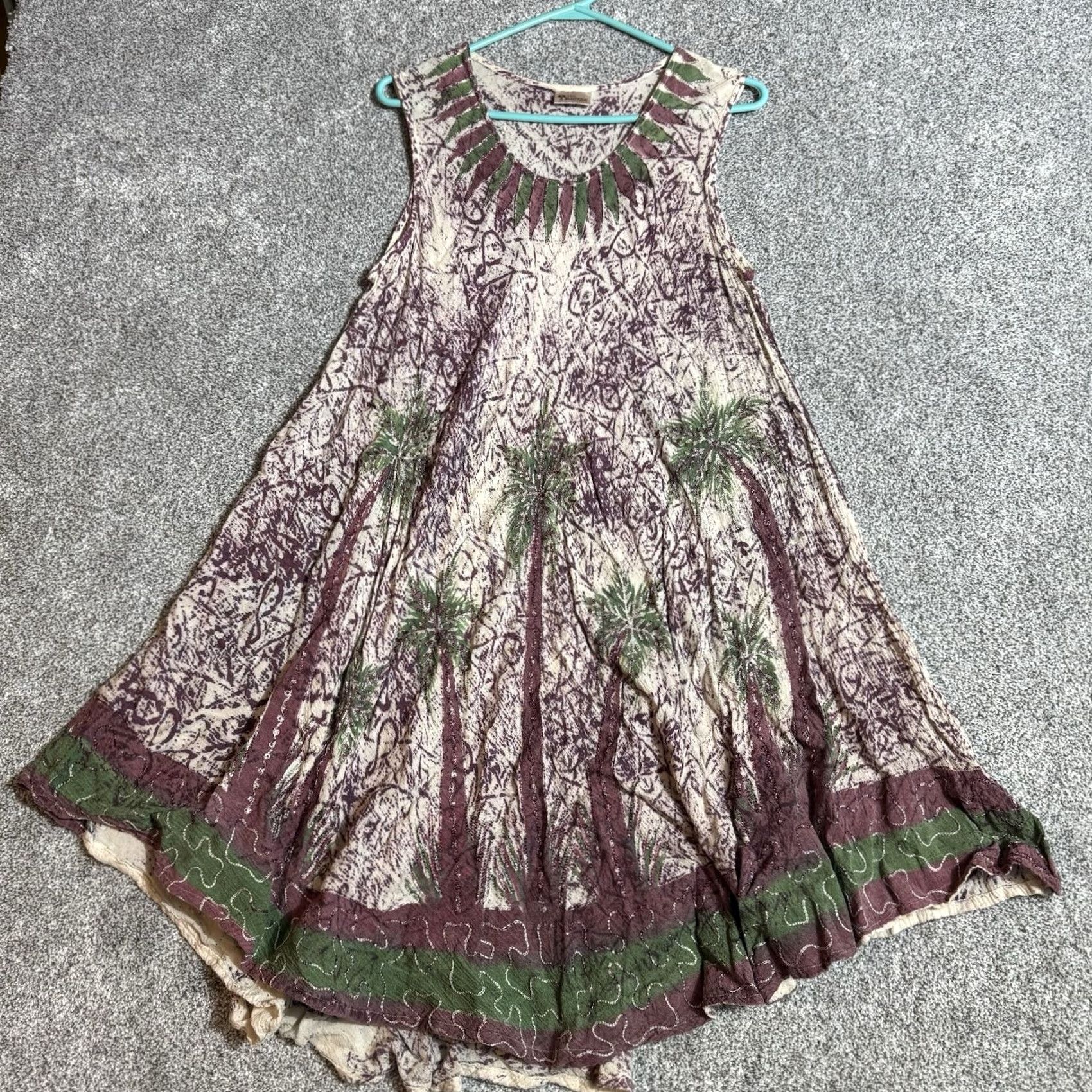 Vintage VINTAGE Boho Peasant Shirt Dress? Size ONE SIZE - 2 Thumbnail
