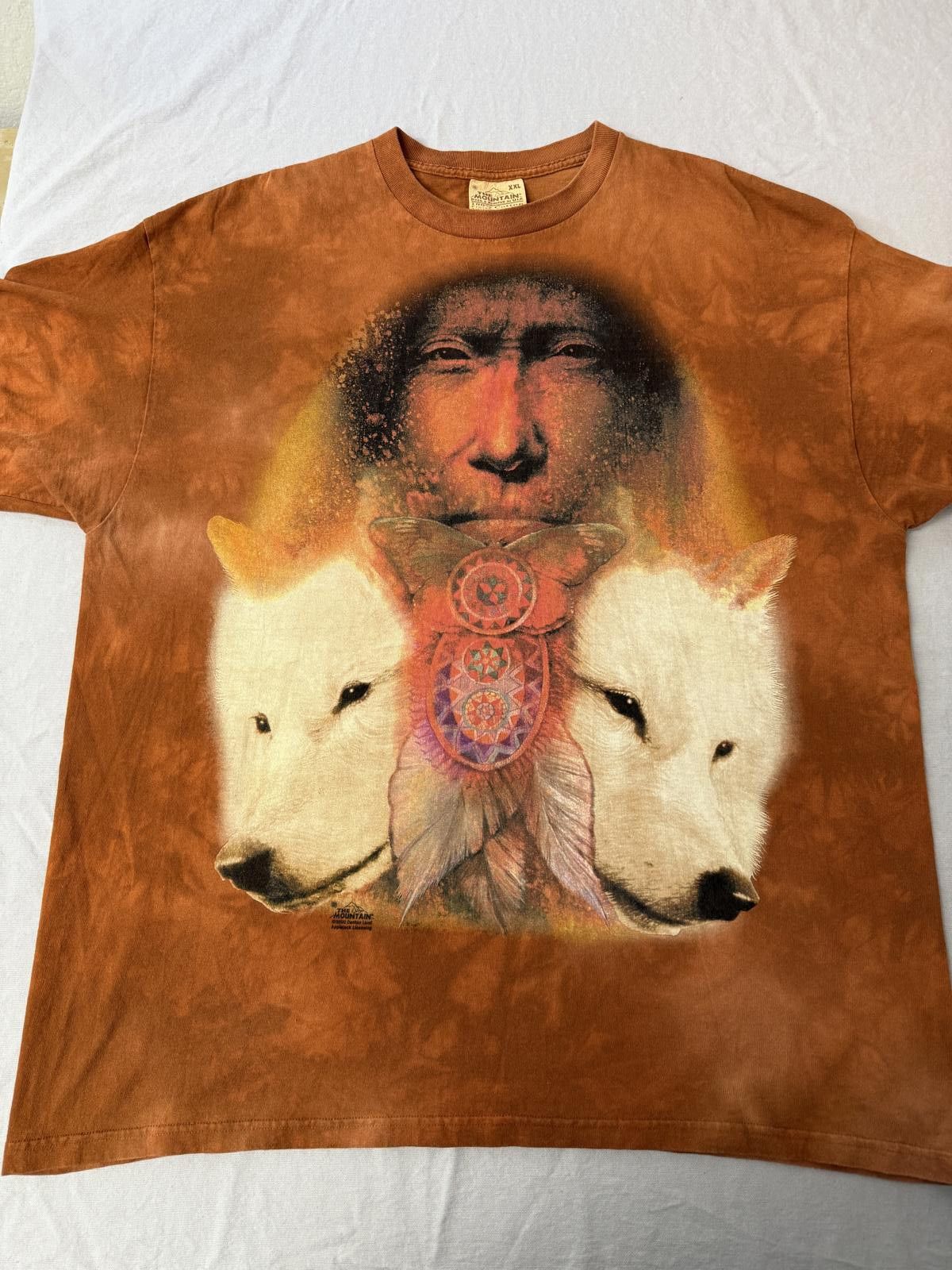 The Mountain VTG The Mountain T-shirt Native American White Wolves XXL Size US XXL / EU 58 / 5 - 1 Thumbnail