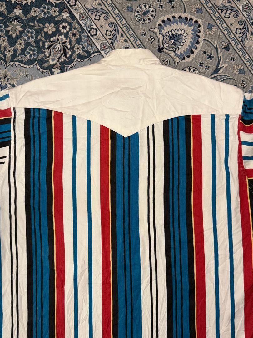 Wrangler Vintage Wrangler Western Shirt Stripe Size US XL / EU 56 / 4 - 3 Thumbnail