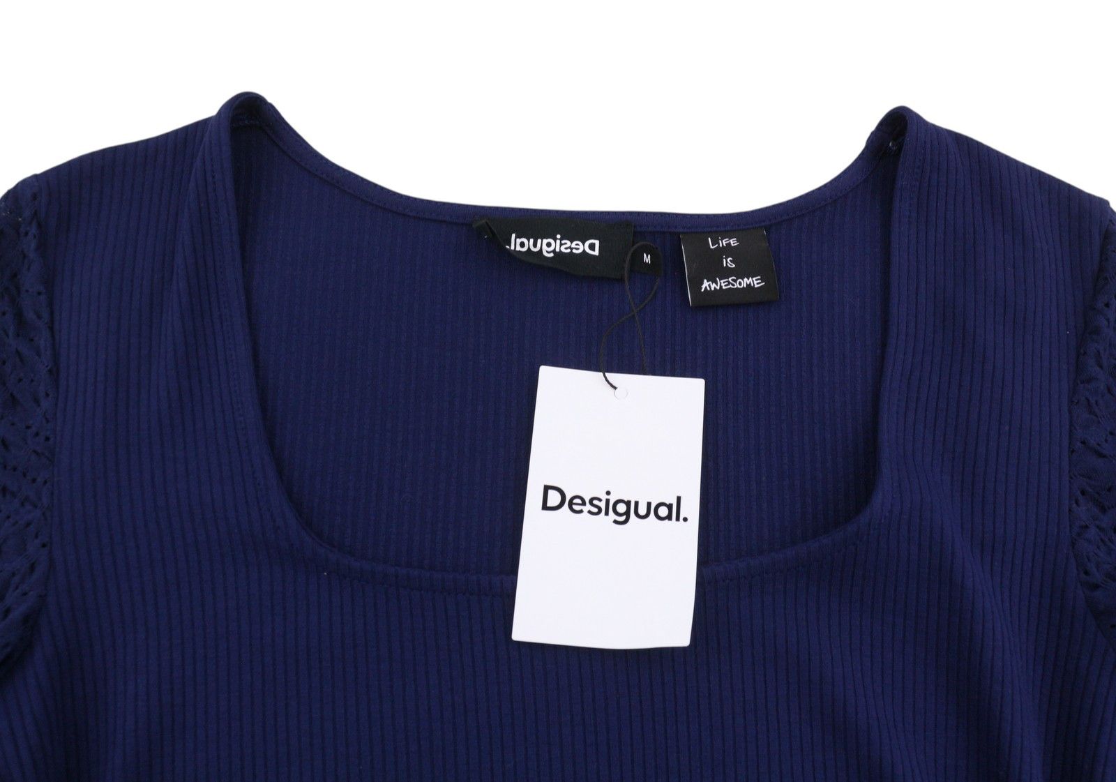 Desigual PRAGA M Dark Blue Long Sleeve Mini Dress 89022 Size M / US 6-8 / IT 42-44 - 6 Thumbnail