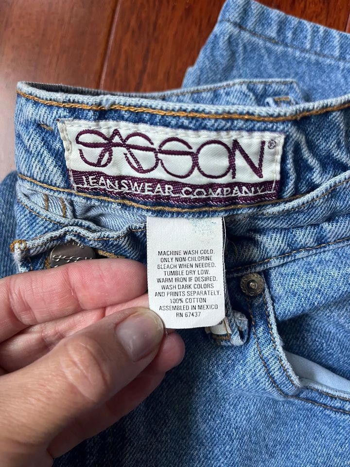 Vintage Vintage Sasson Women's Tapered Leg Mom Jeans Size 27" / US 4 / IT 40 - 5 Thumbnail