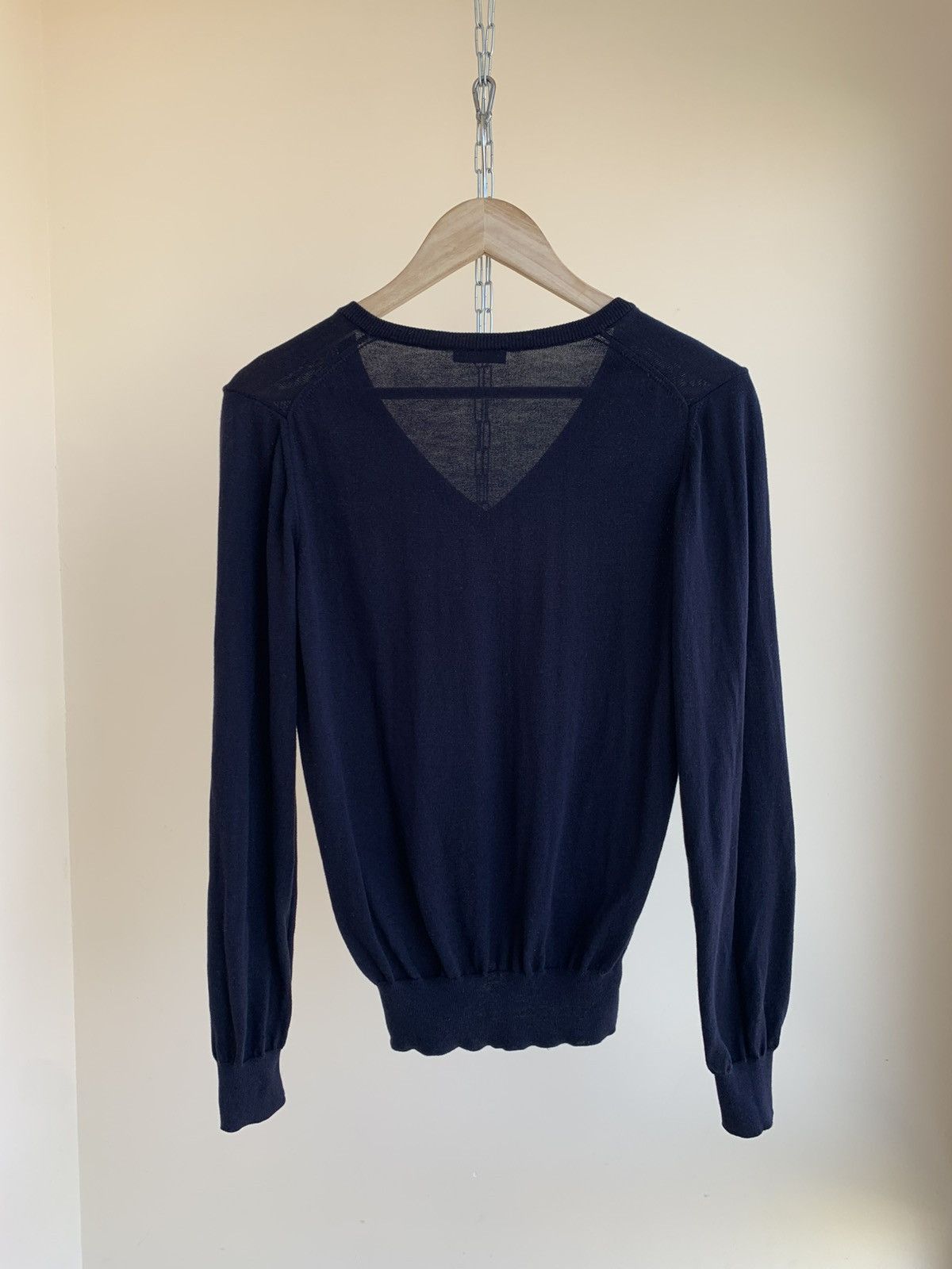 Fred Perry V-Neck Cotton Knit Pullover Jumper Sweater Made in Italy Size US M / EU 48-50 / 2 - 2 Thumbnail