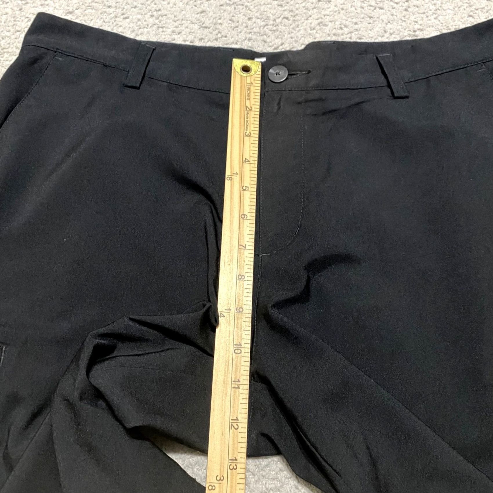 Adidas Adidas Shorts Flat Front Black 34 Regular Men's Elastic Wide Inseam 11" Chino Outdoor Sports Pocketed Size US 34 / EU 50 - 6 Thumbnail