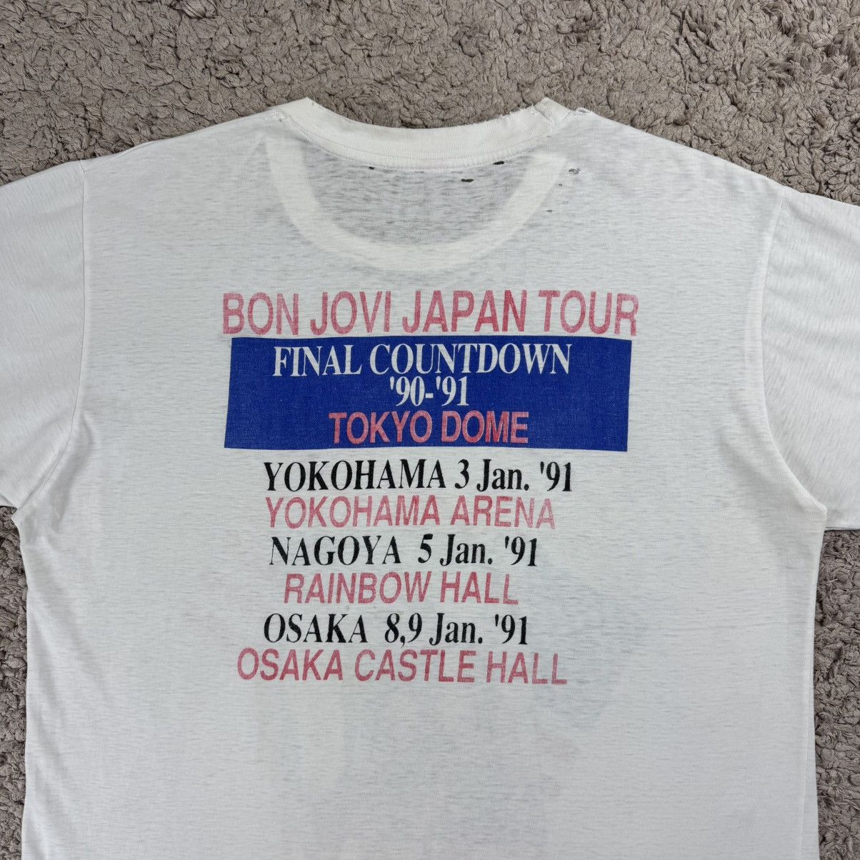 Band Tees Vintage Distress 90’ Bon Jovi Japan Japan Tour T-shirt Size US L / EU 52-54 / 3 - 9 Thumbnail
