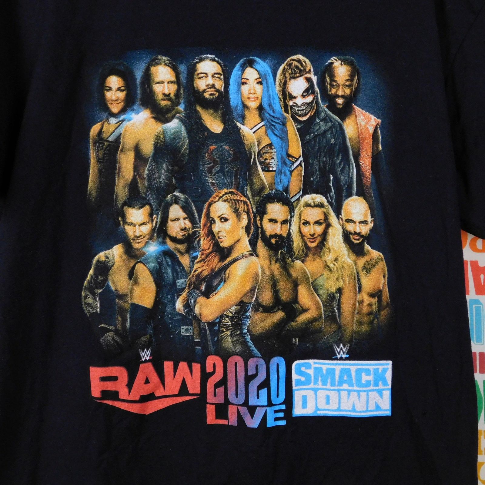 Fruit Of The Loom WWE Raw Smackdown 2020 Live Tour T Shirt Size L Double Sided Size US L / EU 52-54 / 3 - 4 Thumbnail