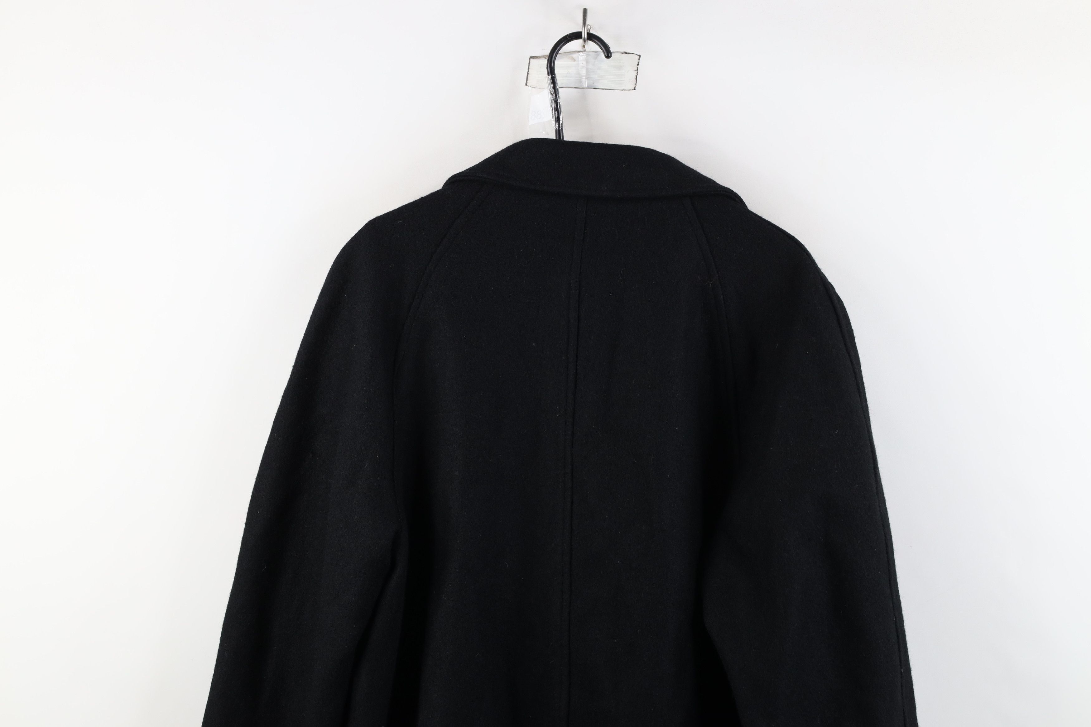 Vintage Vintage 50s Rockabilly Full Button Overcoat Jacket Black USA Size US XXL / EU 58 / 5 - 11 Thumbnail
