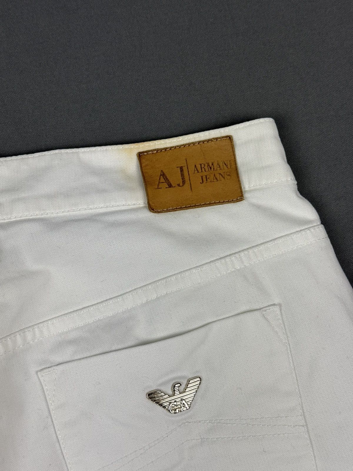 Armani Y2K Vintage Armani Jeans Basic White Women’s Pants Size 30" / US 8 / IT 44 - 13 Thumbnail