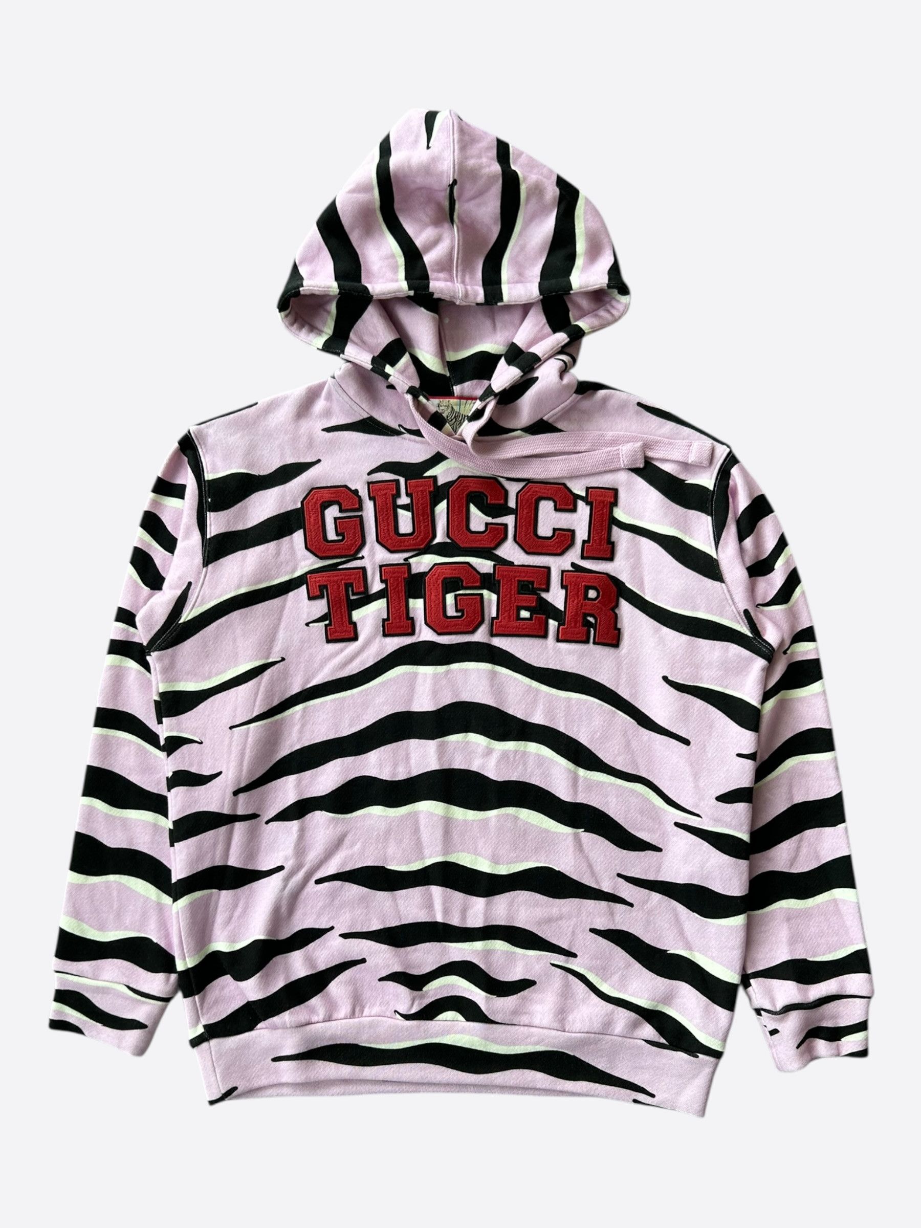 Gucci Gucci Pink Tiger Embroidered Logo Women's Hoodie Size M / US 6-8 / IT 42-44 - 1 Thumbnail