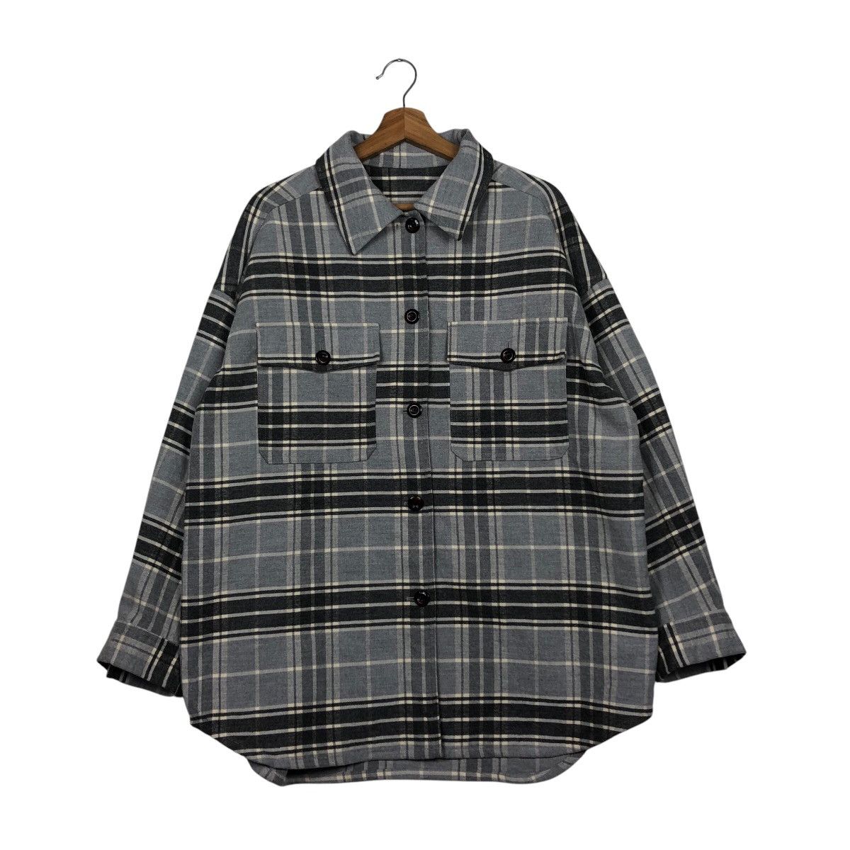 Japanese Brand 📌Vintage Button Jacket Tartan Design GU Japan Issey Miyake Size US XL / EU 56 / 4 - 2 Thumbnail