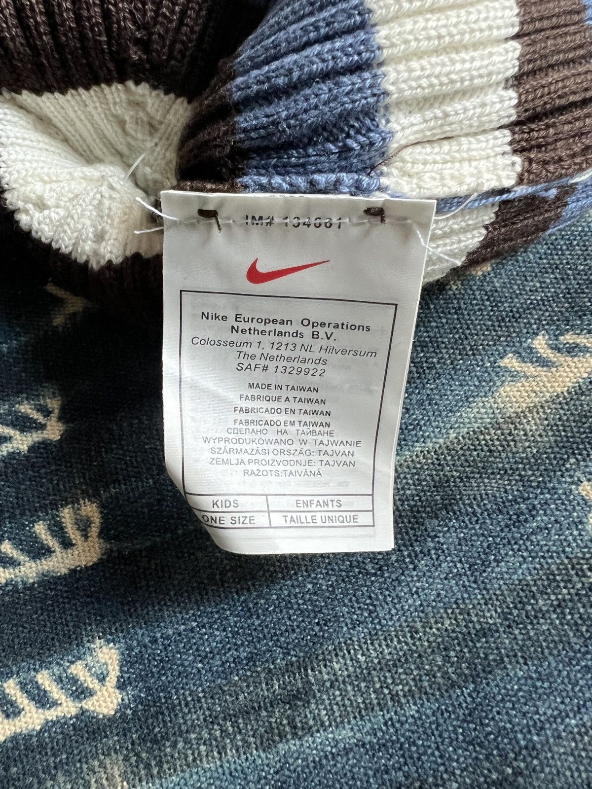 Nike Nike Stripe Beanie Vintage 90s Size ONE SIZE - 6 Thumbnail