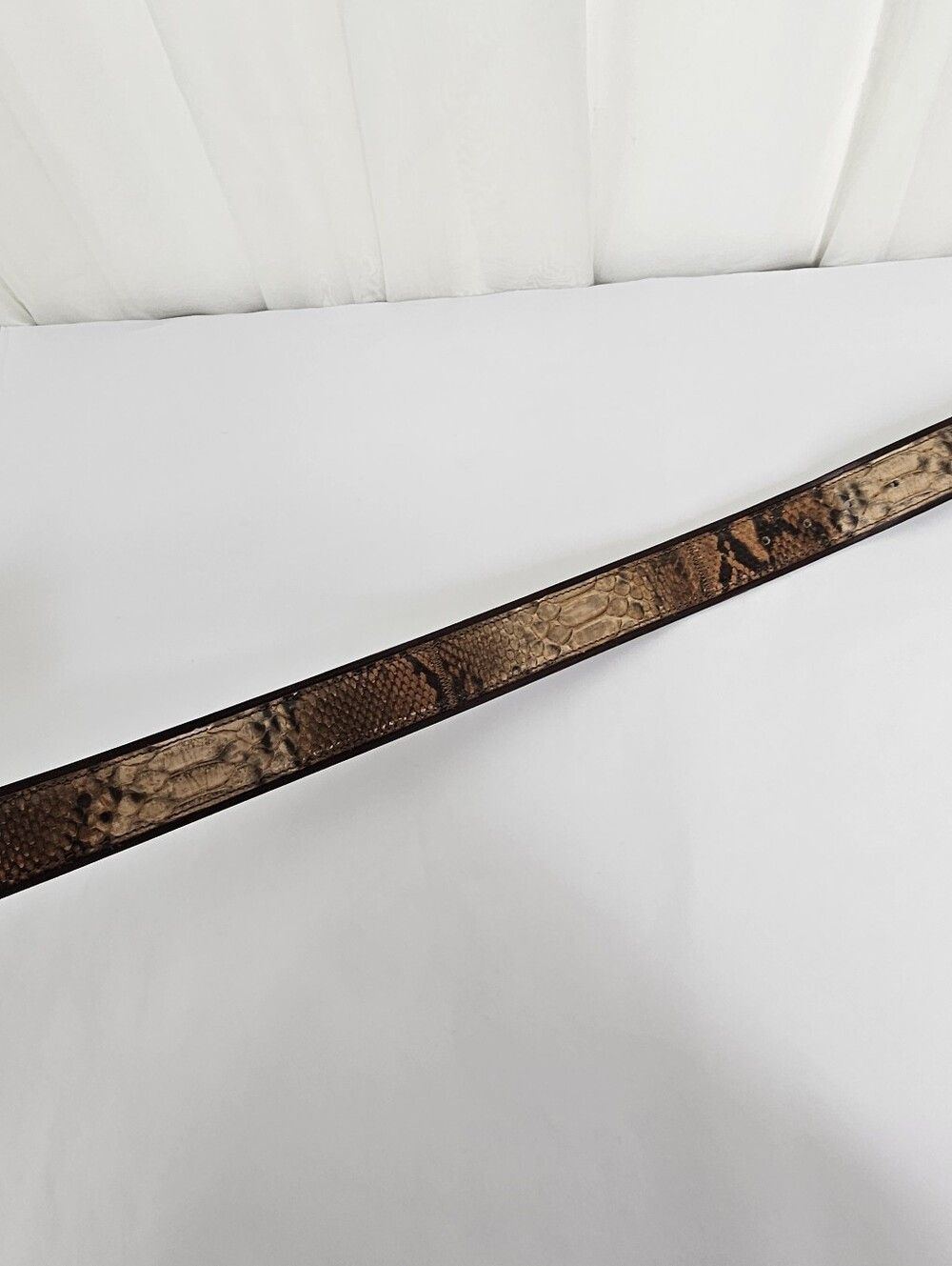 Other Vintage Claudio Orciani Python Snakeskin Leather Belt Size ONE SIZE - 6 Thumbnail