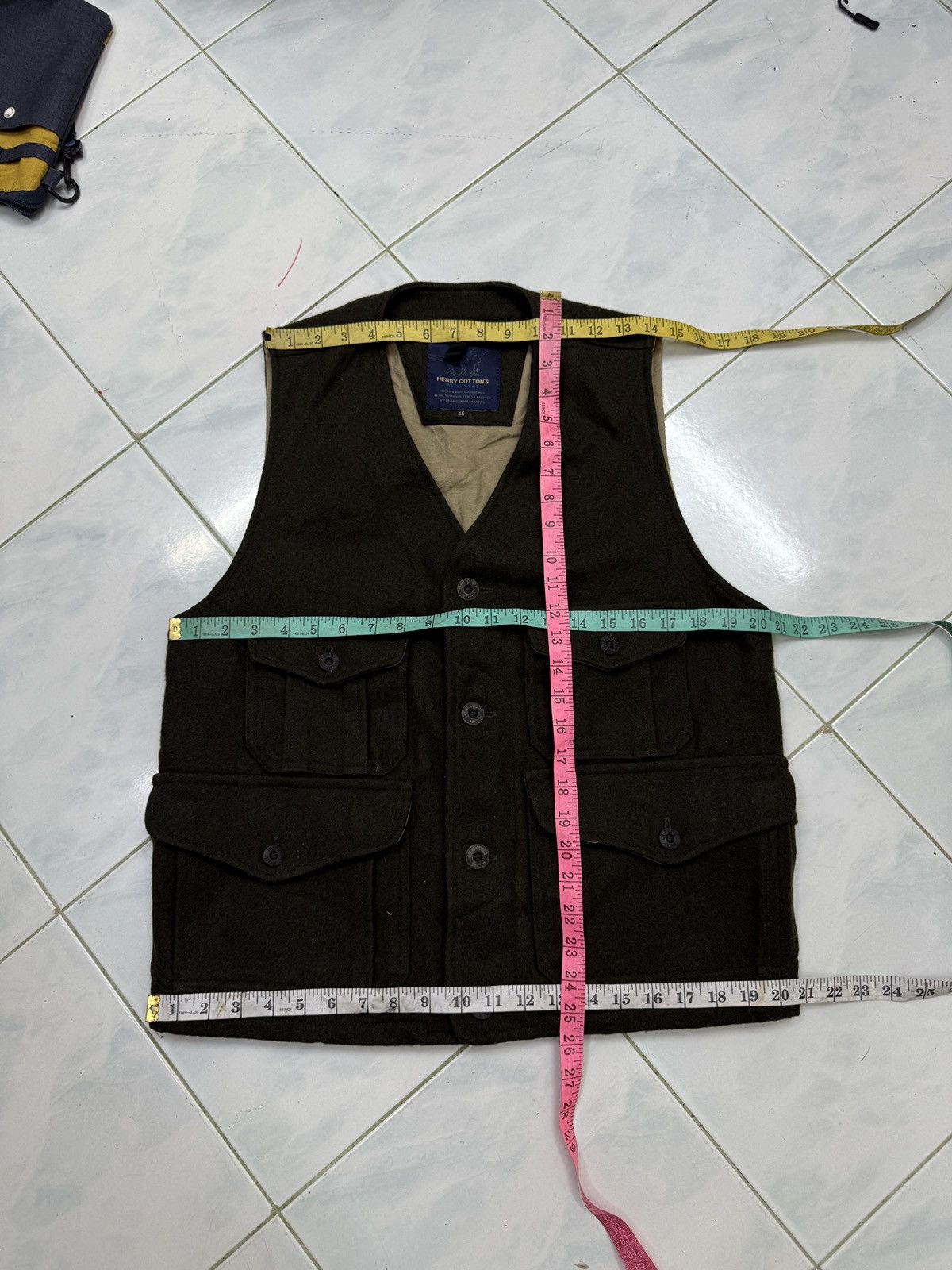 Henry Cotton's × Vintage 🔥🔥🔥STEALS HENRY COTTONS BLUE FEEL VEST Size US S / EU 44-46 / 1 - 14 Thumbnail