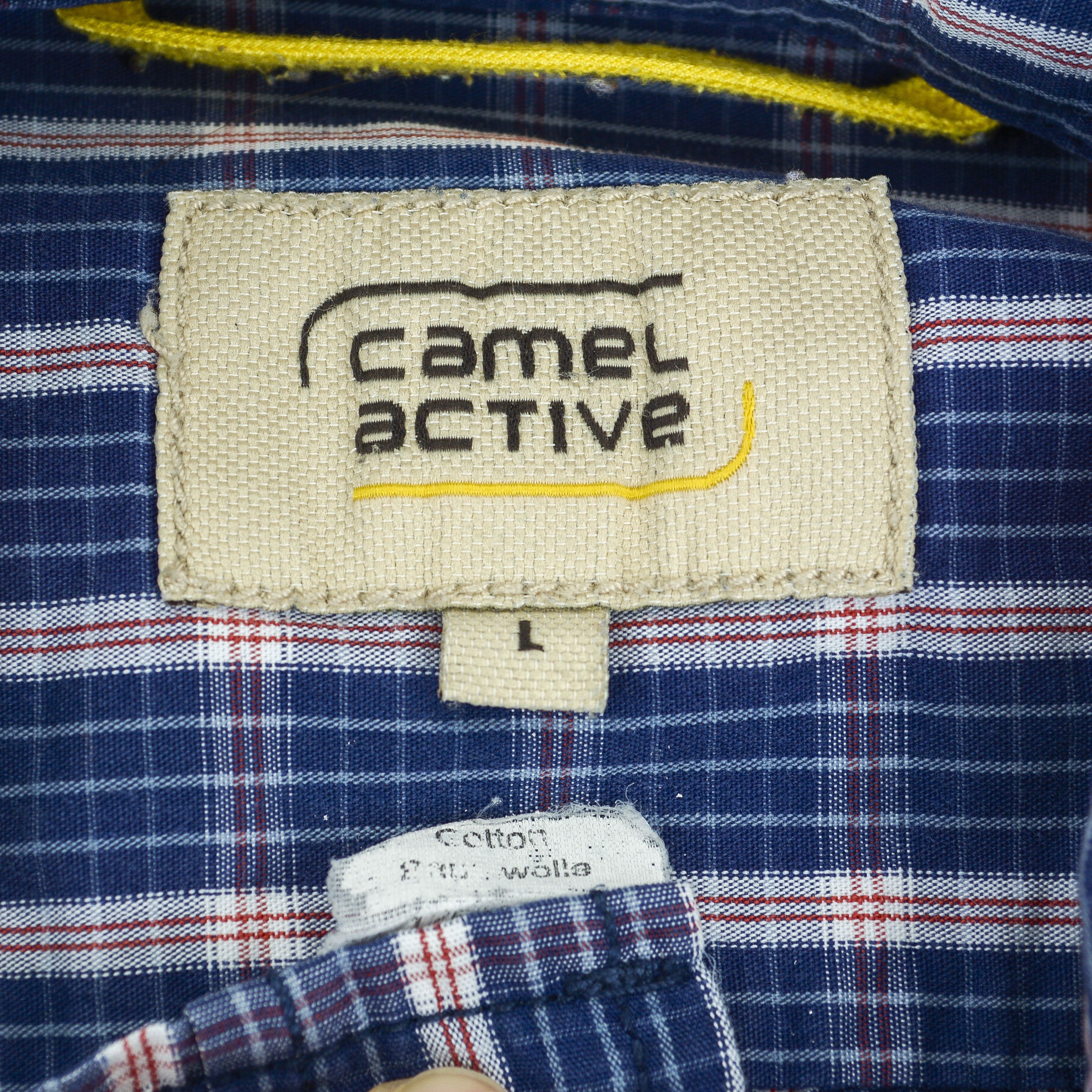 camel active Casual Blue Button Shirt Check Plaid Tartan Long Sleeve Top Size US L / EU 52-54 / 3 - 7 Thumbnail