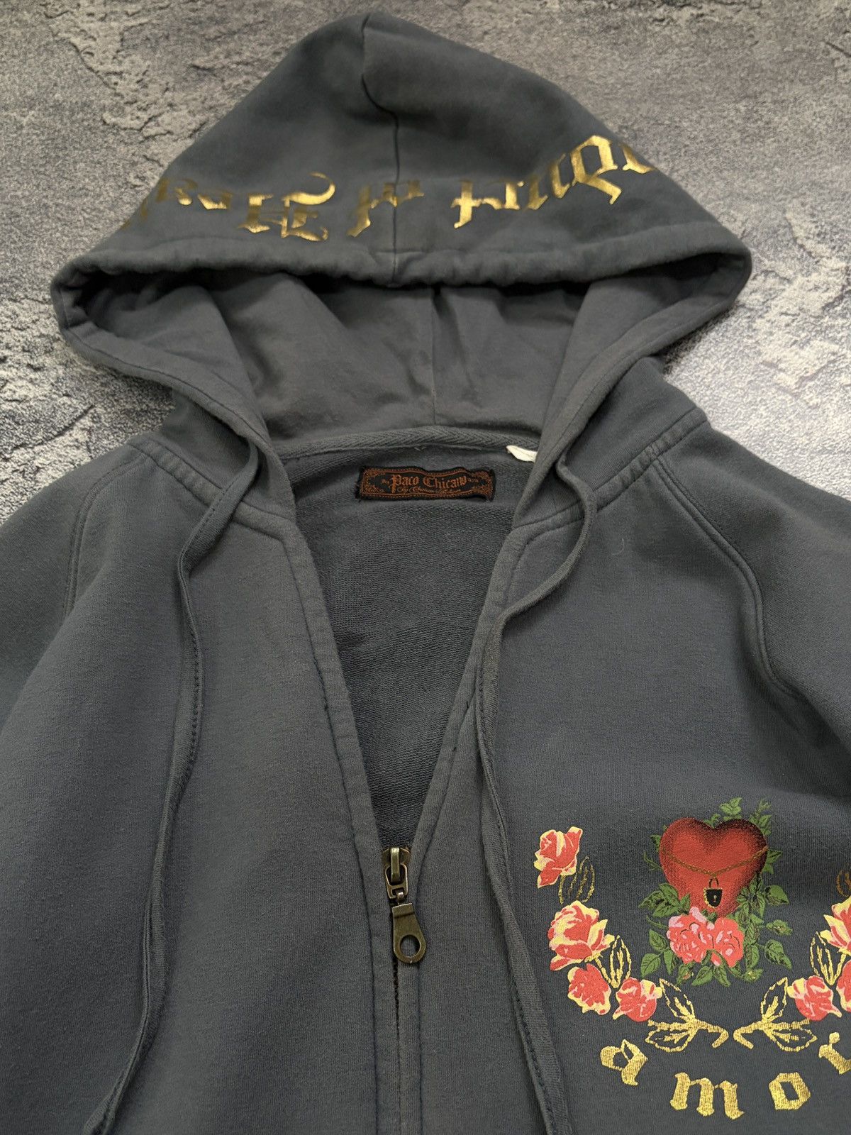 Christian Audigier Paco Chicano Christian Audigier Amor Heart Gold Foil S Y2K Size S / US 4 / IT 40 - 6 Thumbnail