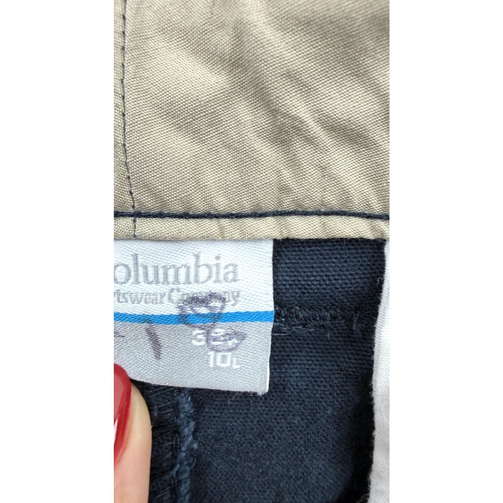 Vintage Columbia Shorts Mens 38 Navy Blue Regular Cargo Cotton Stretch 10L Size US 38 / EU 54 - 3 Thumbnail