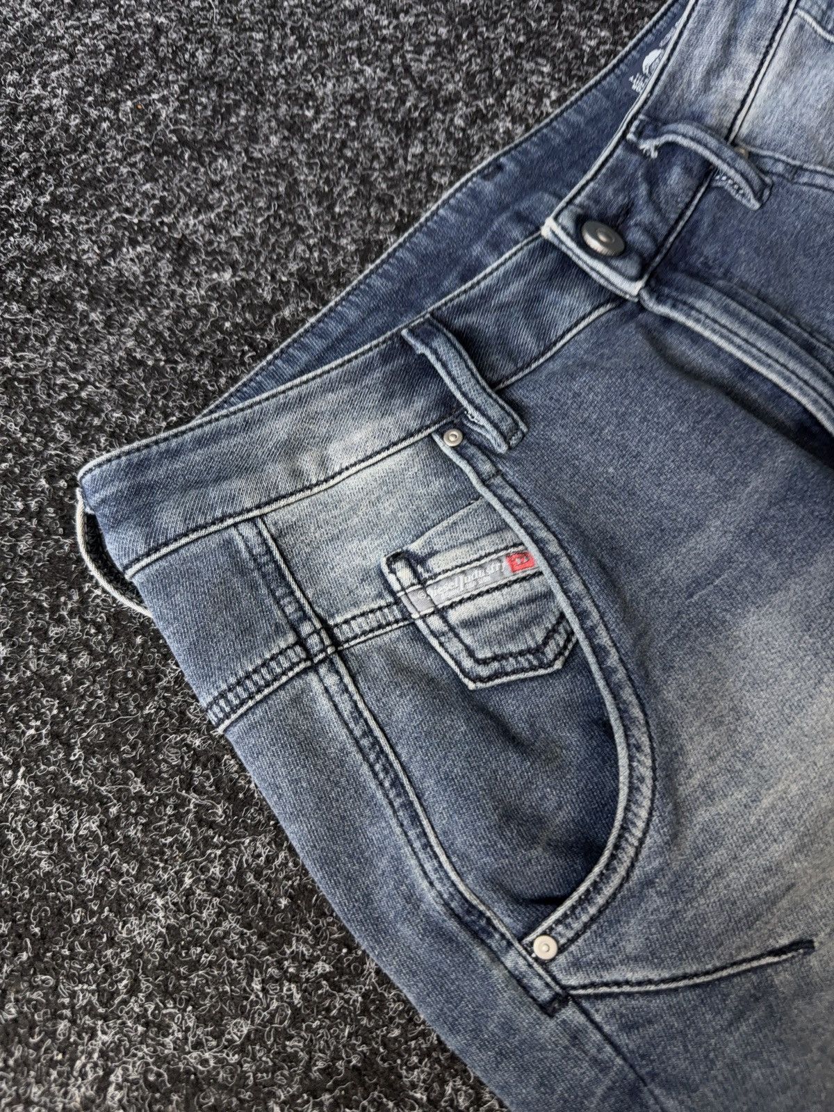 Diesel Designer Luxury Diesel Fayza-Ne Distressed Retro Jeans Y2K Size 25" / US 0 / IT 36 - 6 Thumbnail