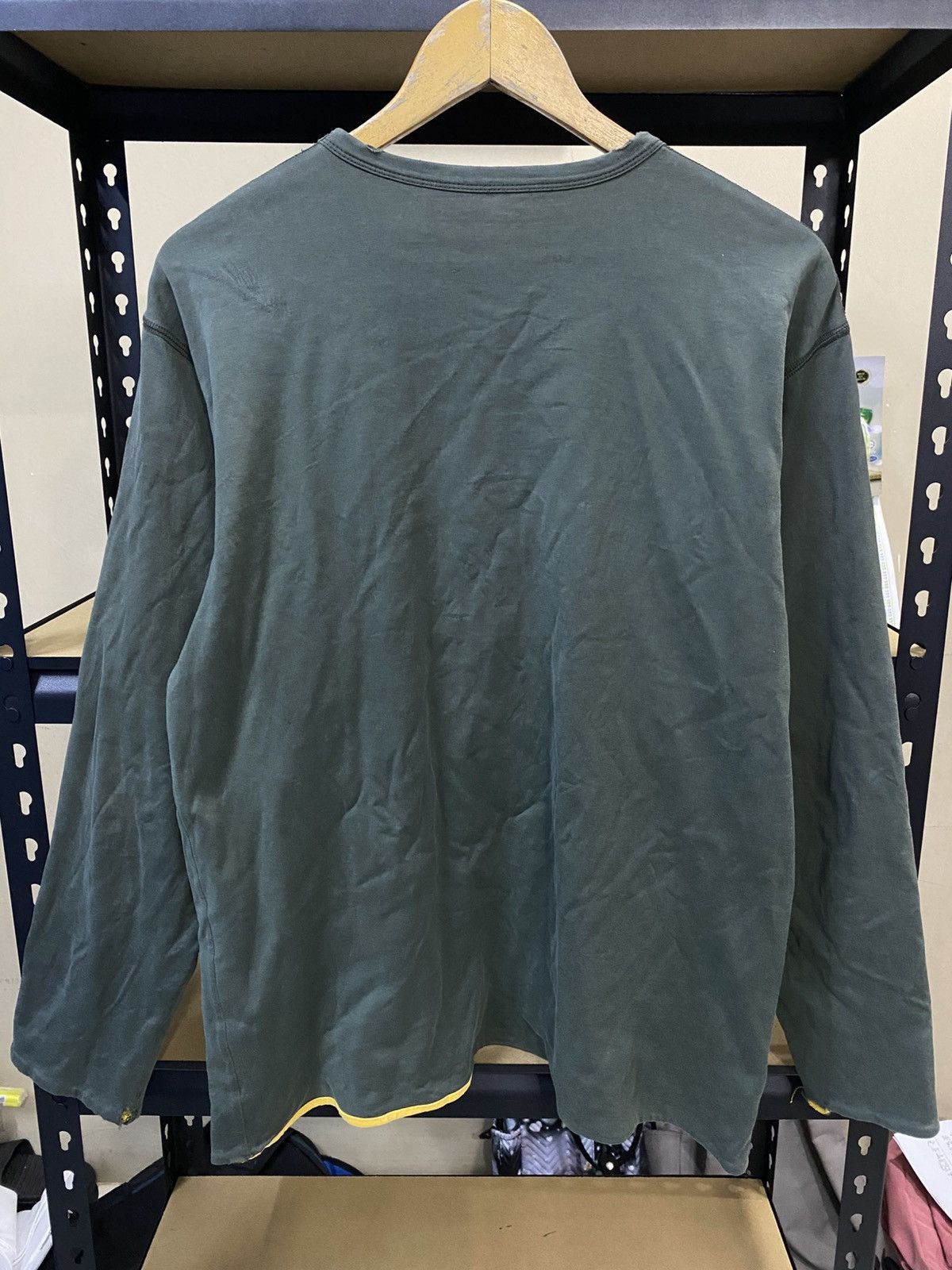 Nigo 🔥 Distressed 🔥 Vintage Bape Reversible Long Sleeve Tee Size US M / EU 48-50 / 2 - 10 Thumbnail