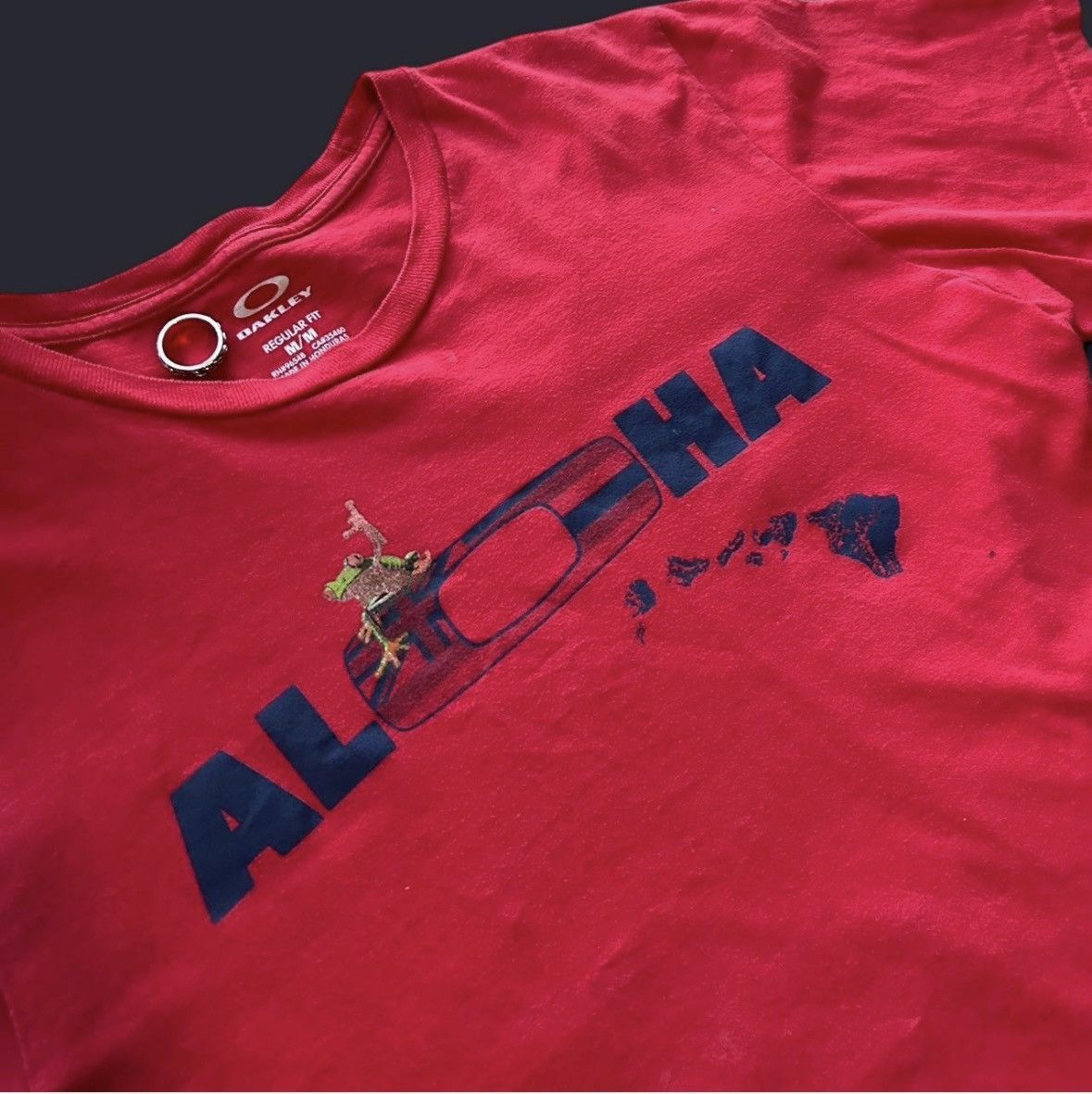 Oakley red vintage oakley hawaiian tee Size US M / EU 48-50 / 2 - 2 Thumbnail