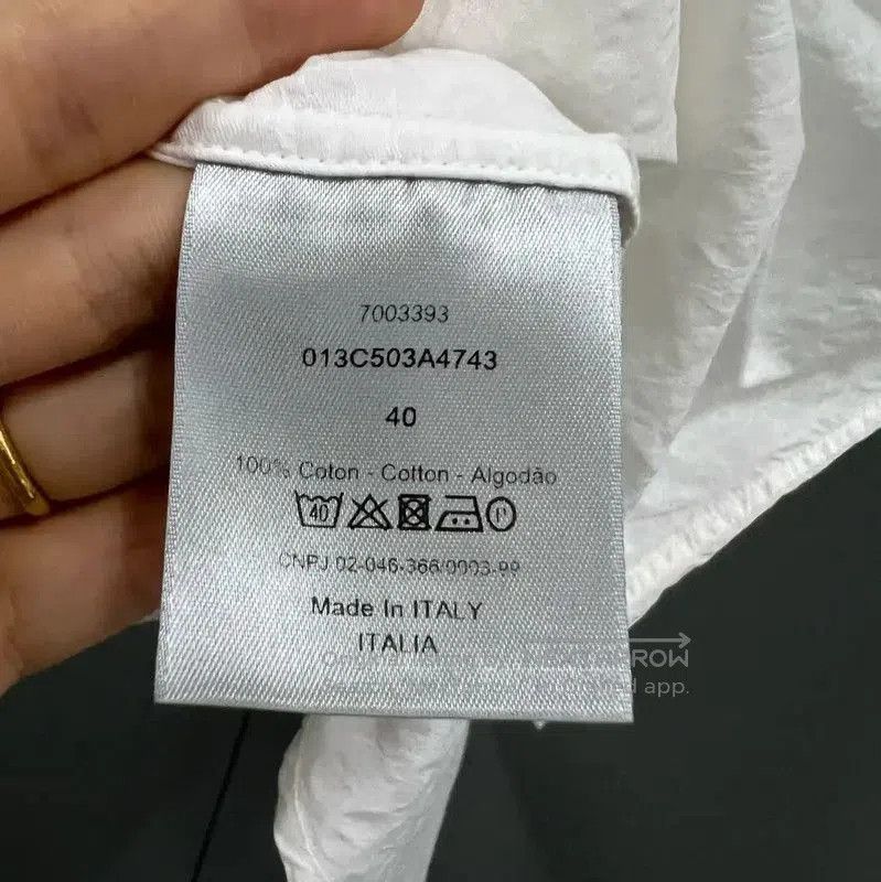 Dior Dior Summer White Cotton Short Sleeve Shirt . Size XXS / US 00 / IT 34 - 3 Thumbnail