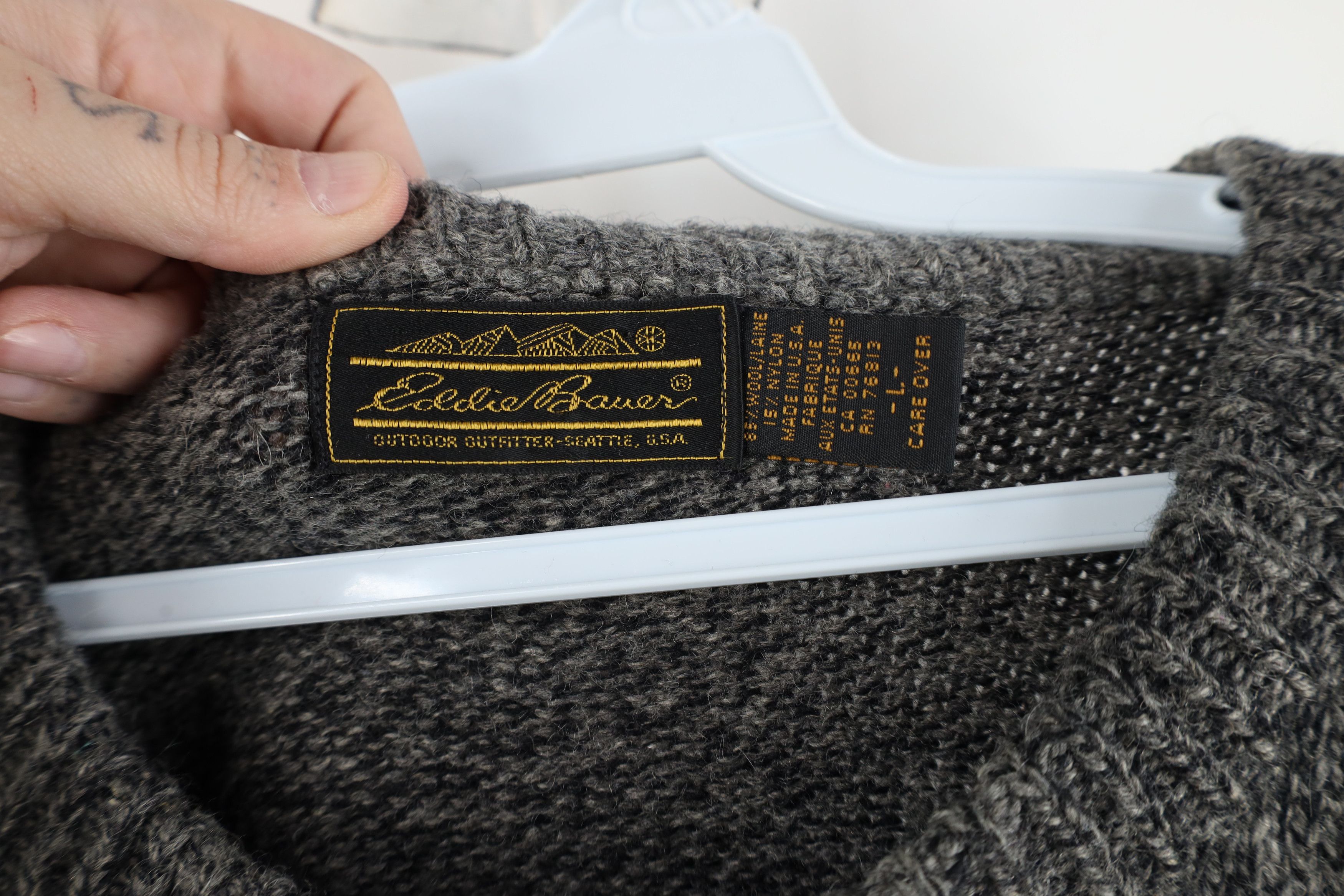 Eddie Bauer Vintage 90s Eddie Bauer Blend Knit Sweater Heather Gray USA Size US L / EU 52-54 / 3 - 7 Thumbnail