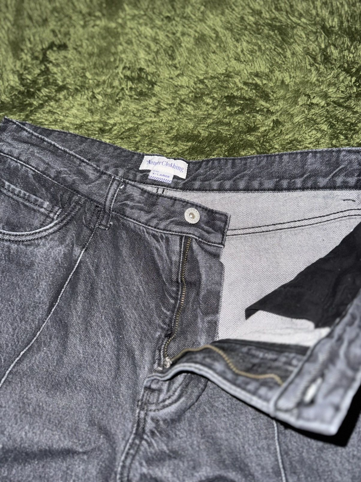 Japanese Brand [XL] Namerclothing (Korean brand) Pin-tuck Denim Pants Grey Size US 32 / EU 48 - 3 Thumbnail