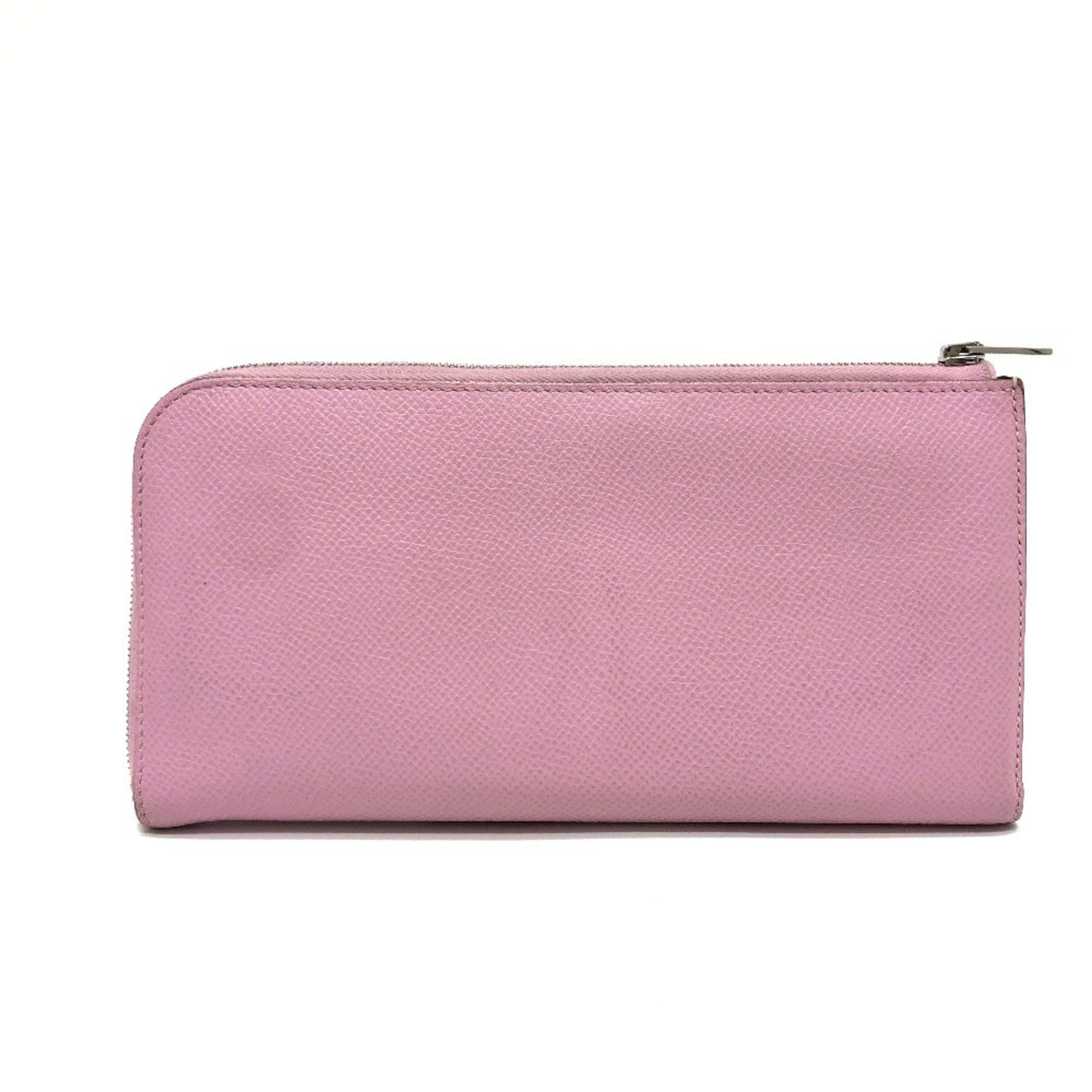 Hermes Hermes Remix Combine Duo Long Wallet Epson Women's Mauve Sylvestre x Lime Pink Size ONE SIZE - 1 Thumbnail
