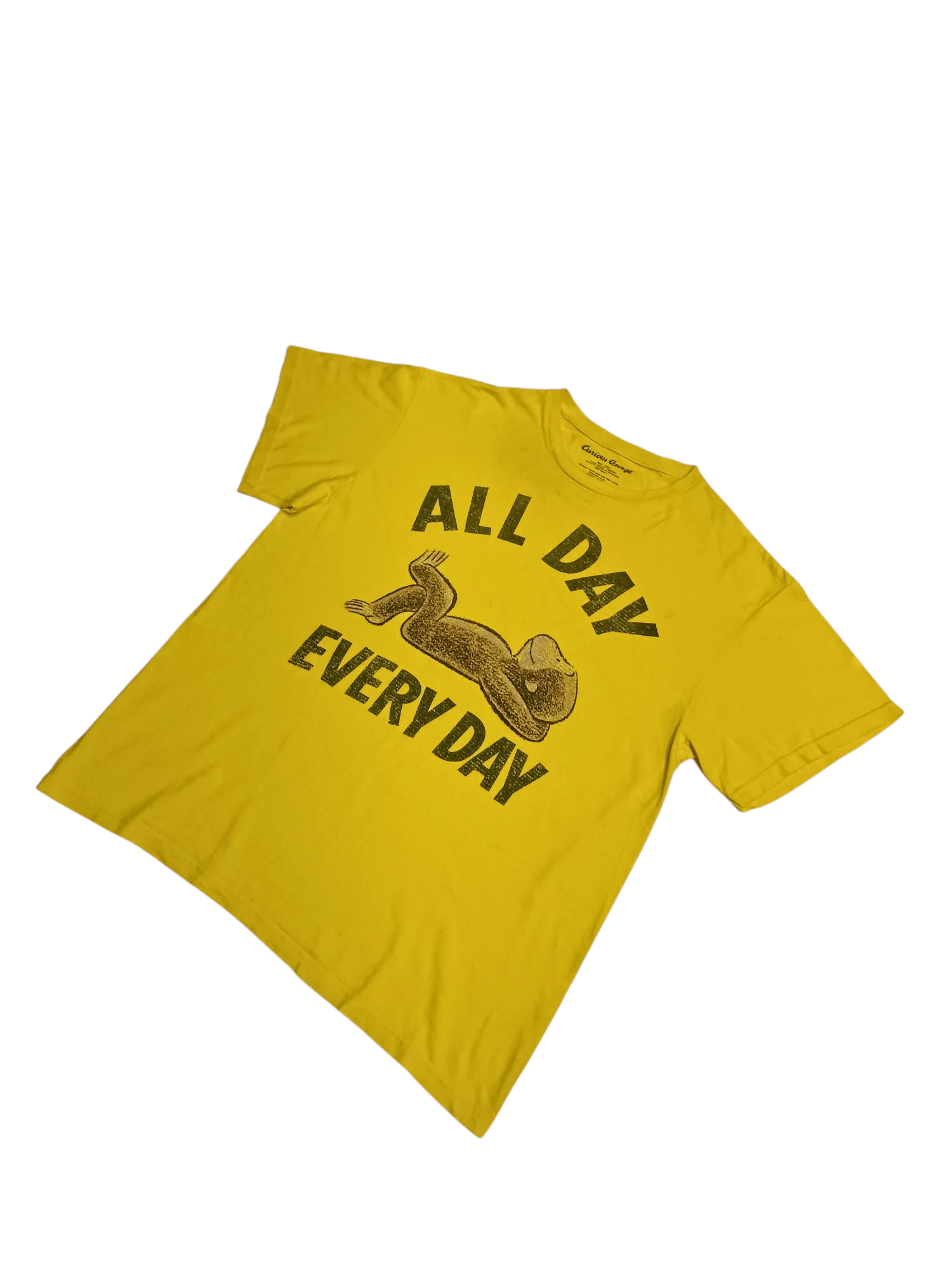 Vintage Vintage Curious George Shirt "All Day Every Day" Size US L / EU 52-54 / 3 - 5 Thumbnail