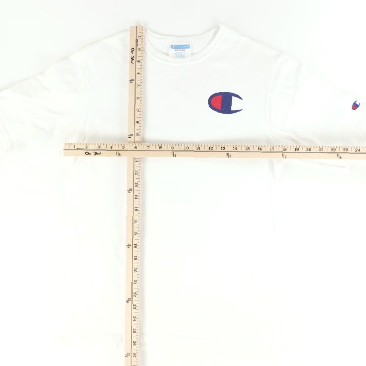 Champion VINTAGE Champion Shirt Men M White Solid VTG Size US M / EU 48-50 / 2 - 2 Thumbnail