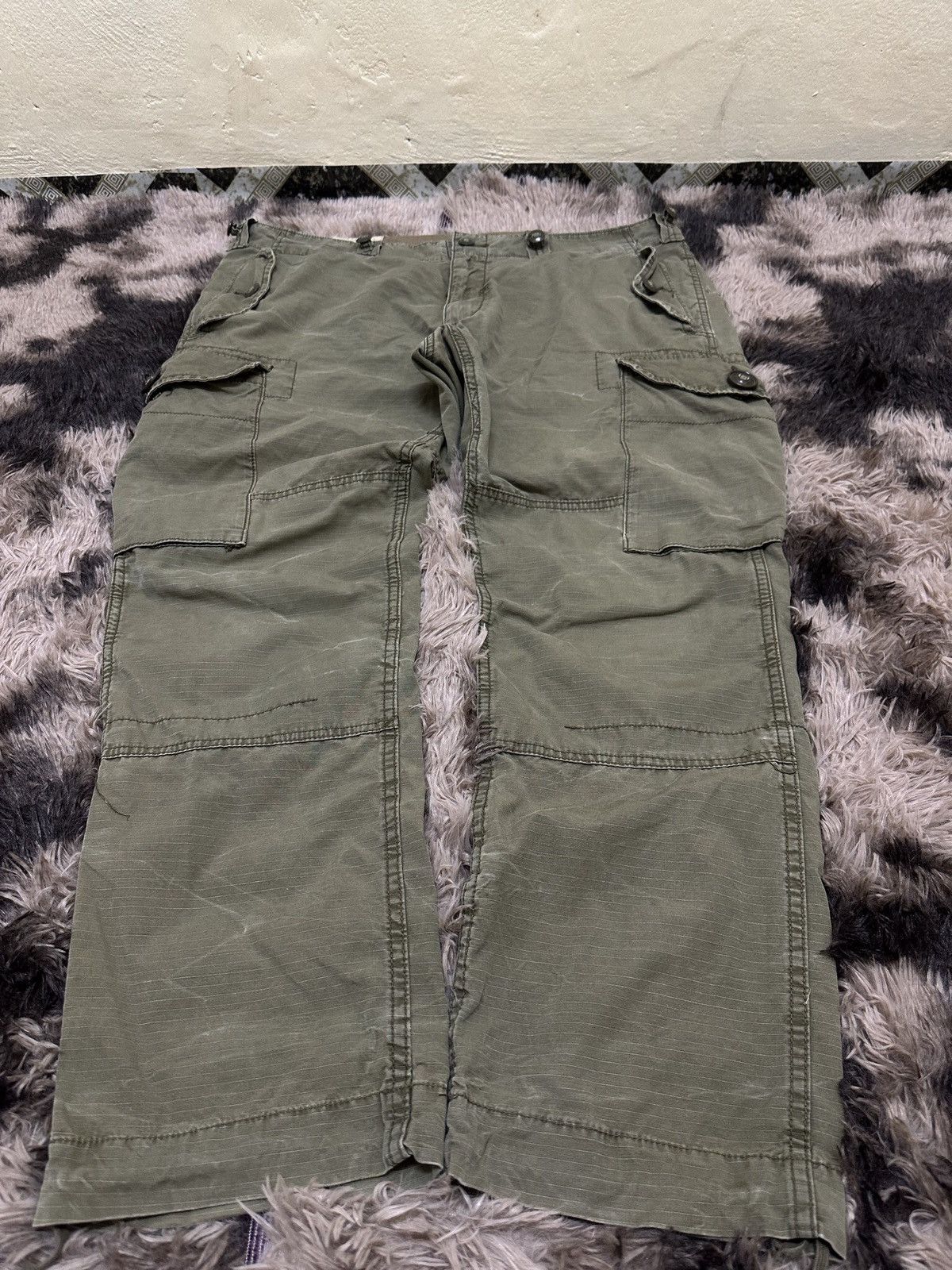 Polo Ralph Lauren Vintage Polo Ralph Lauren Trousers Man Combat Tactical Pants Size US 41 - 3 Thumbnail