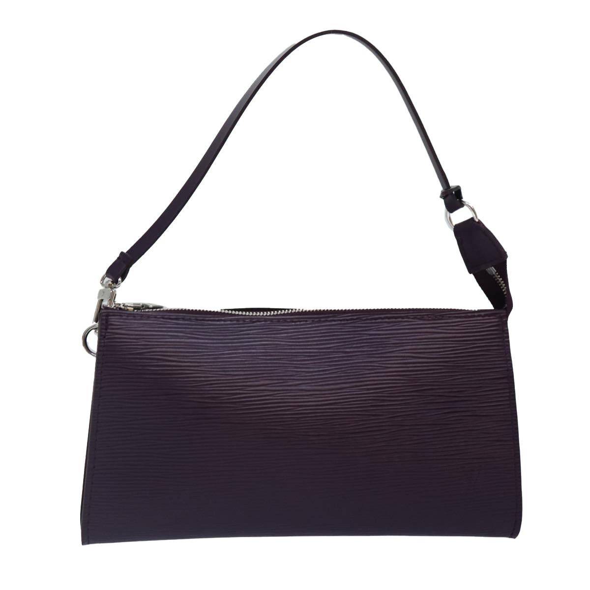 Louis Vuitton Pochette Accessoire Purple Leather Clutch Bag (Pre-Owned) Size ONE SIZE - 1 Thumbnail