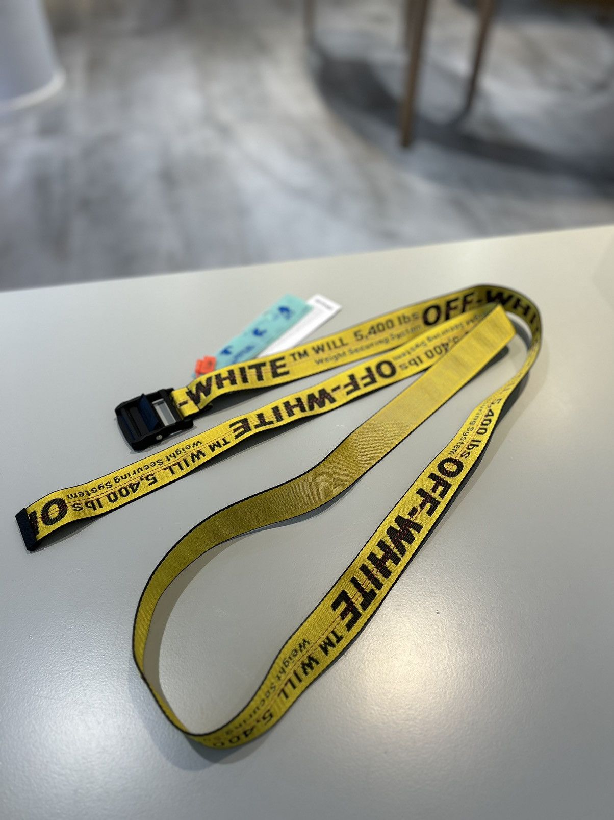 Off-White Off-White Industrial Belt Yellow/Black Size ONE SIZE - 7 Thumbnail