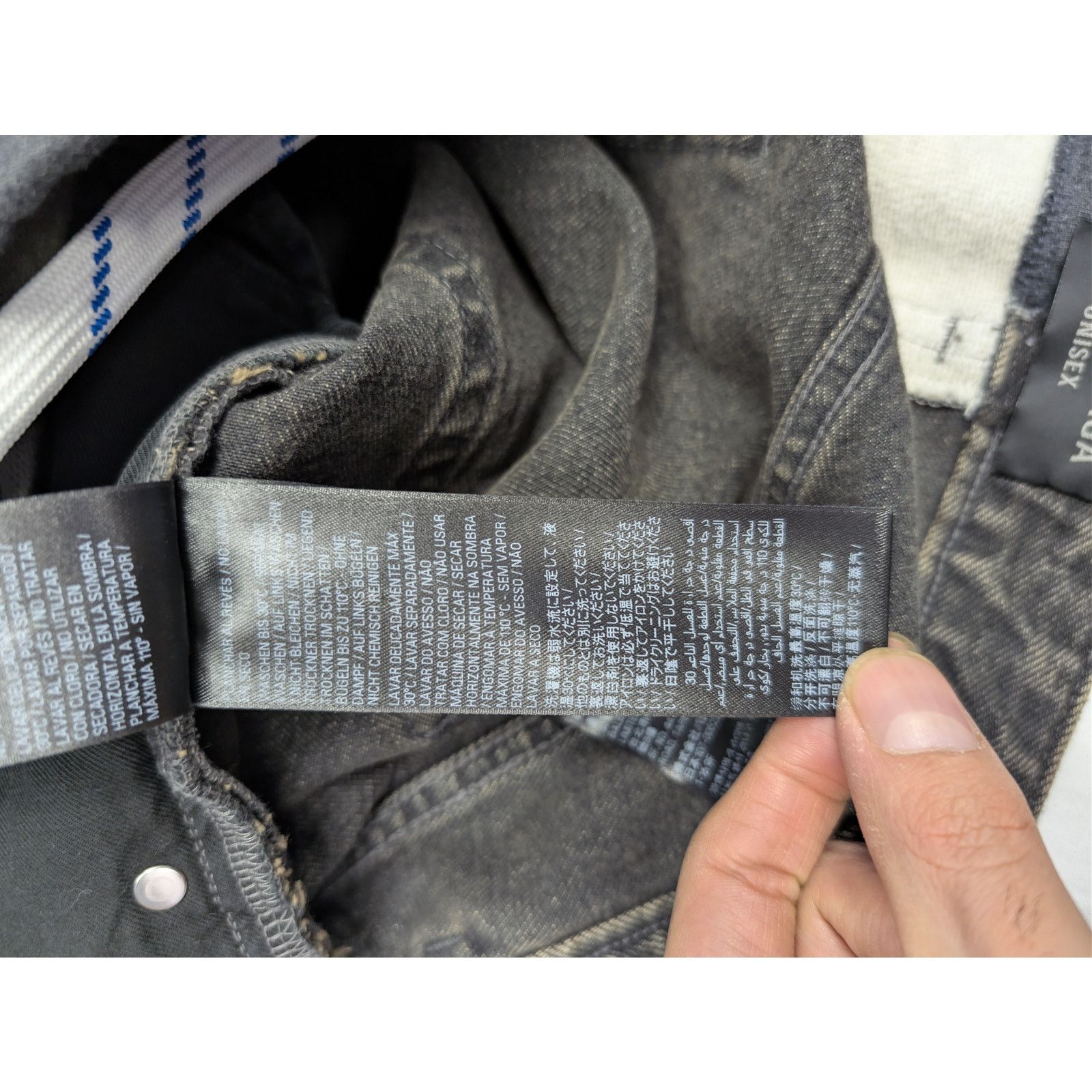 Balenciaga o1rshd1 Hybrid Baggy Pants in Dirty Bath Water Size US 34 / EU 50 - 16 Thumbnail