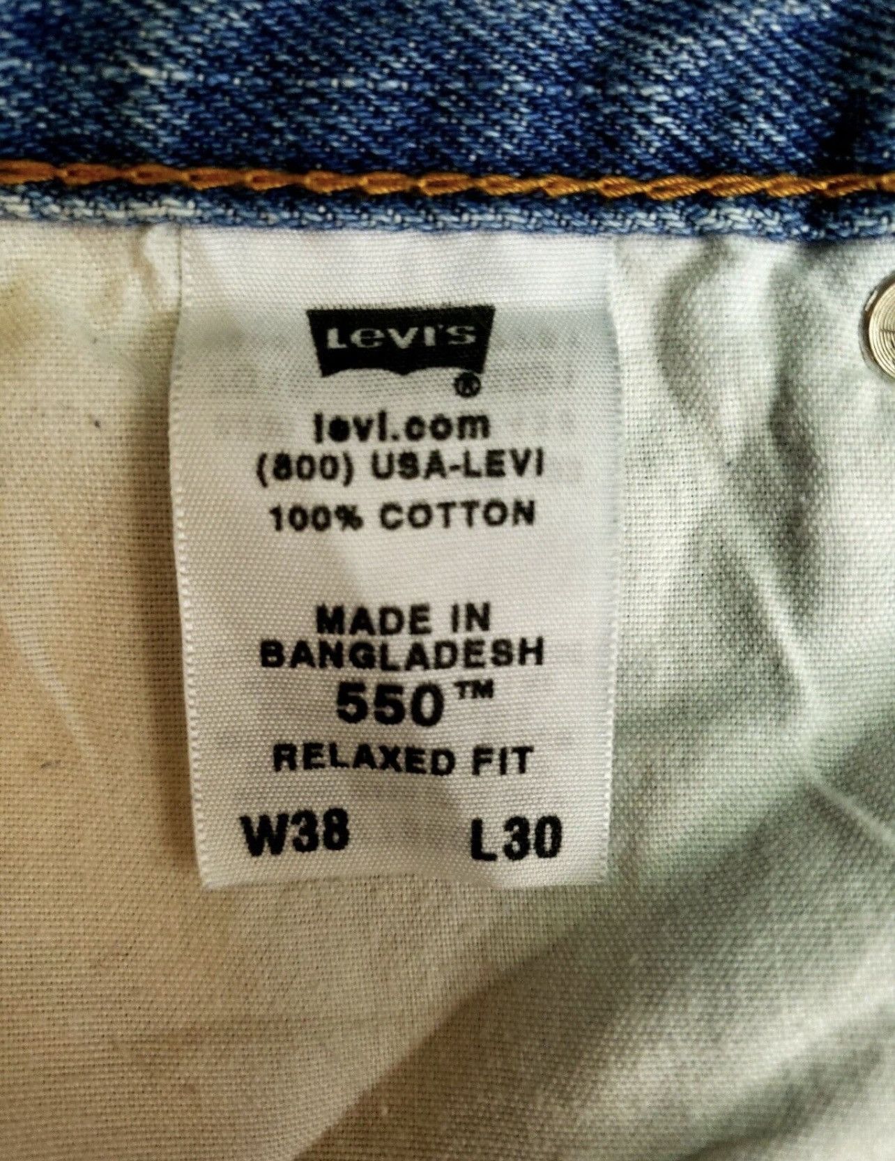 Levi's Levi’s Vintage 550 38x30 Faded Jeans (90s) Size US 38 / EU 54 - 5 Thumbnail