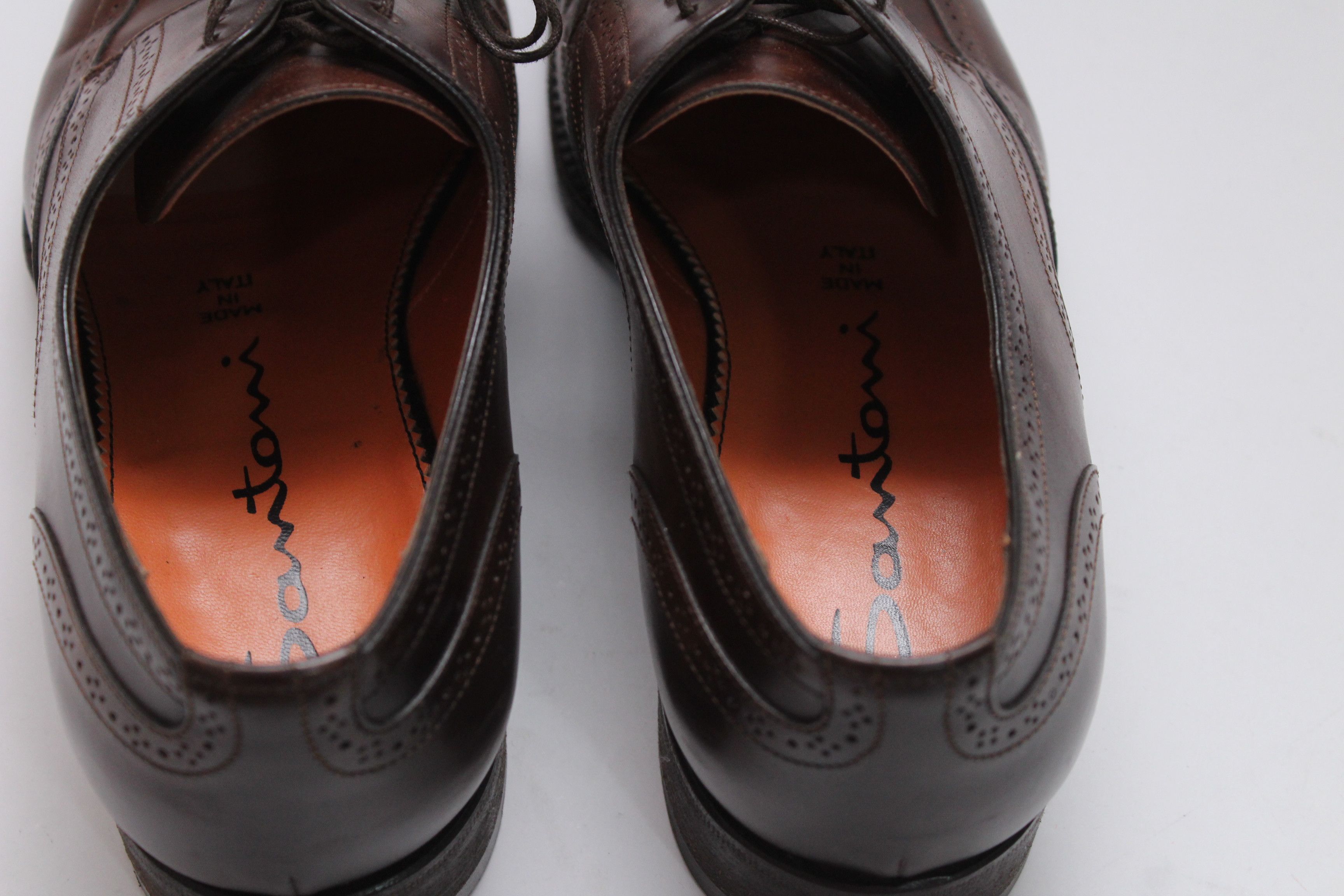 Santoni Santoni Derby Leather Shoes Size 6 UK Authentic Size US 7.5 / EU 40-41 - 14 Thumbnail