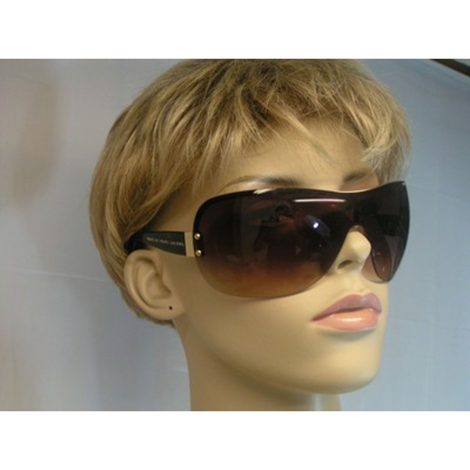 Marc by Marc Jacobs NEW MARC JACOBS BROWN FRAMELESS SUB 94 WRAP SUNGLASSES Size ONE SIZE - 1 Thumbnail