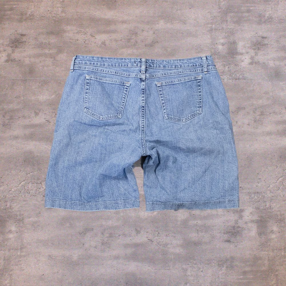 Lee Y2K 2000's Lee Rider Lightwash Baggy Fit Jorts Denim Shorts Size US 37 - 2 Thumbnail