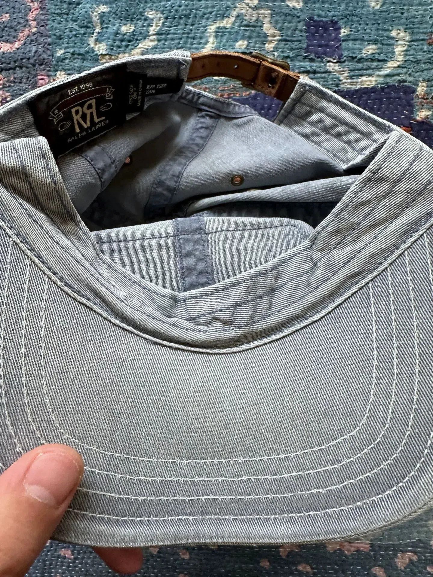 RRL Ralph Lauren vintage washed trucker baseball cap. Size ONE SIZE - 6 Thumbnail