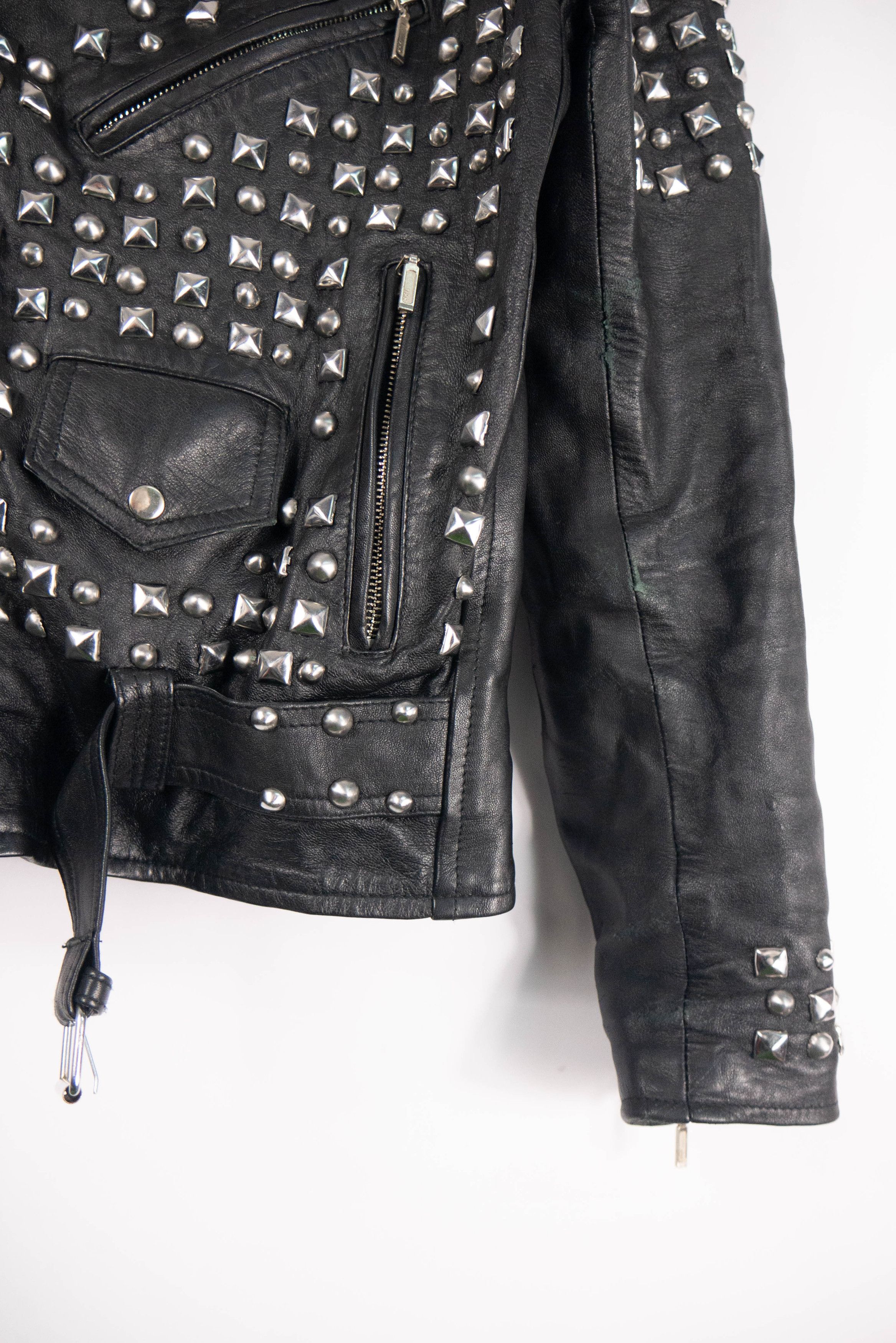 Genuine Leather × Japanese Brand Studded leather biker jacket vintage punk rock and roll Size US M / EU 48-50 / 2 - 6 Thumbnail