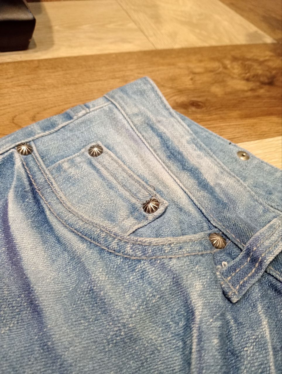 LAGUST BLUE WASHED STRETCH DENIM JEANS