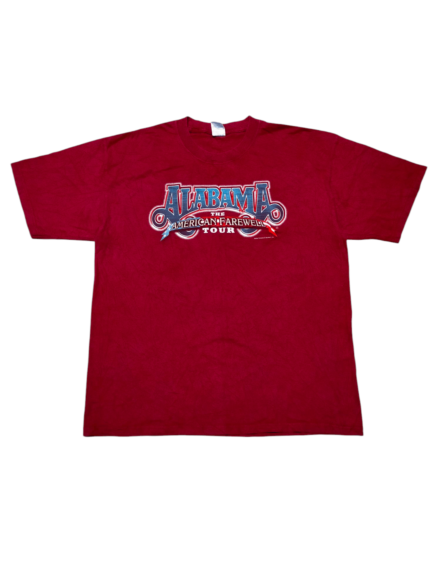 Band Tees × Vintage Vintage 2004 Alabama Band tees tour Red tee Size US XL / EU 56 / 4 - 4 Thumbnail