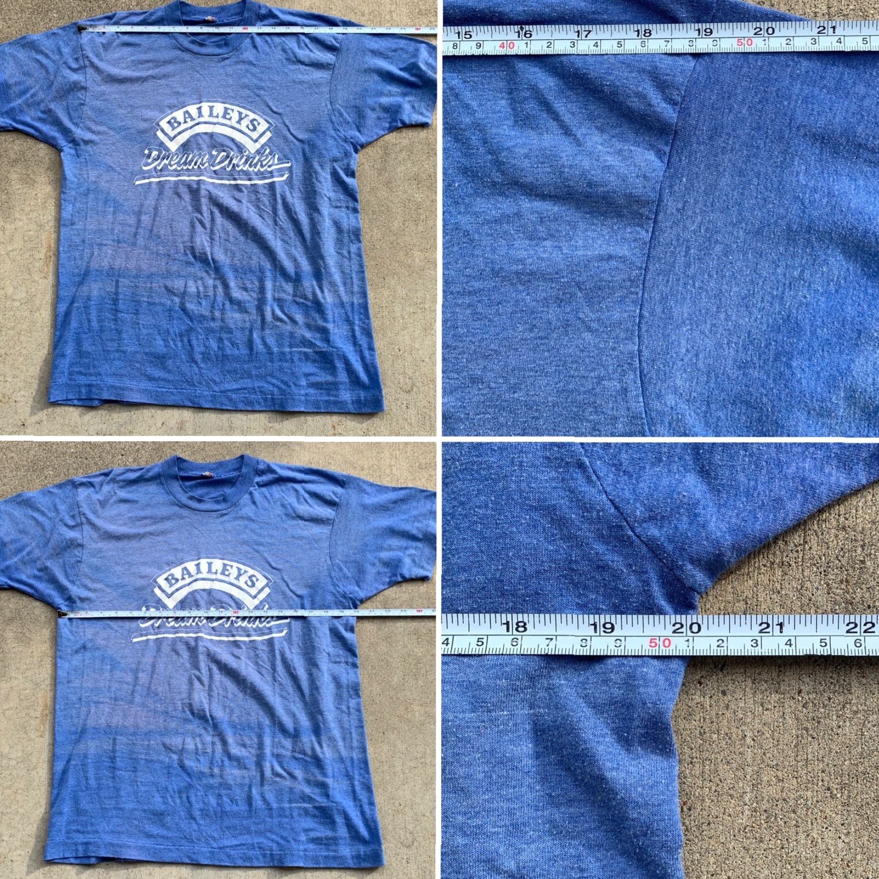 Vintage VINTAGE Screen Stars Bailey’s Dream Drinks T-Shirts XL 80s 1980s Made In USA Men Short Sleeve Graphic Tee Blue United States Size US XL / EU 56 / 4 - 6 Thumbnail