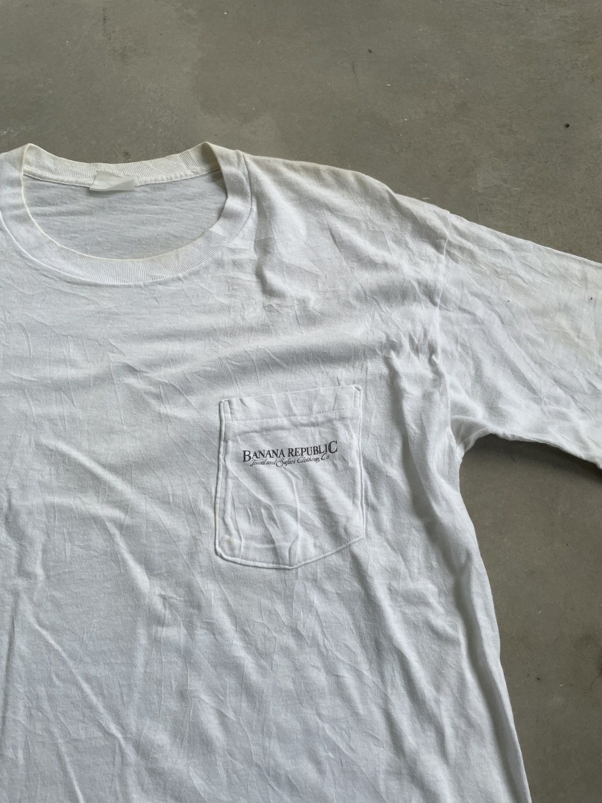 Banana Republic × Vintage VINTAGE BANANA REPUBLIC POCKET TEE ELEPHANT Size US XL / EU 56 / 4 - 4 Thumbnail
