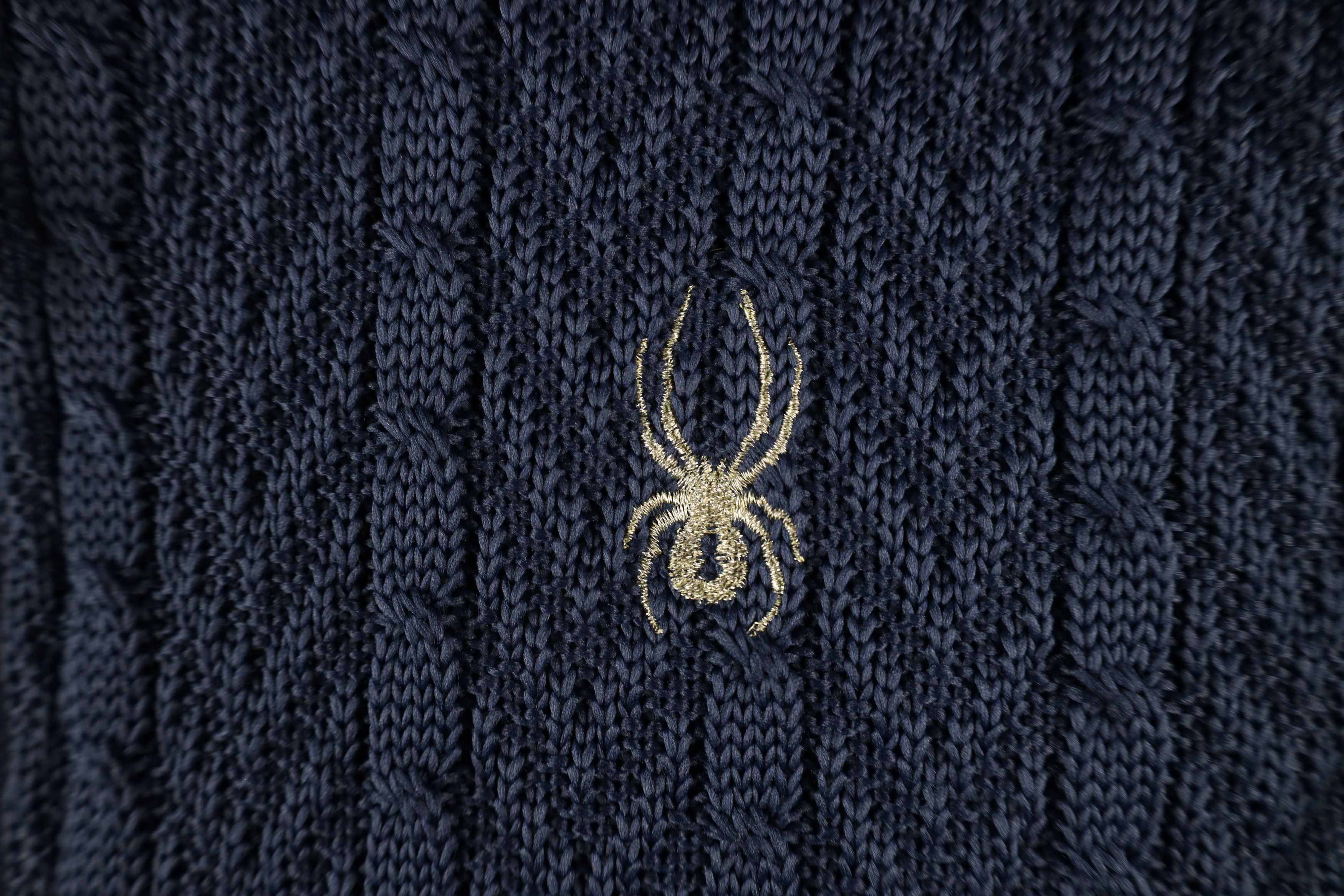 Spyder × Vintage Spyder Out Core Chunky Cable Knit Major Sweater Jacket Blue Size S / US 4 / IT 40 - 4 Thumbnail