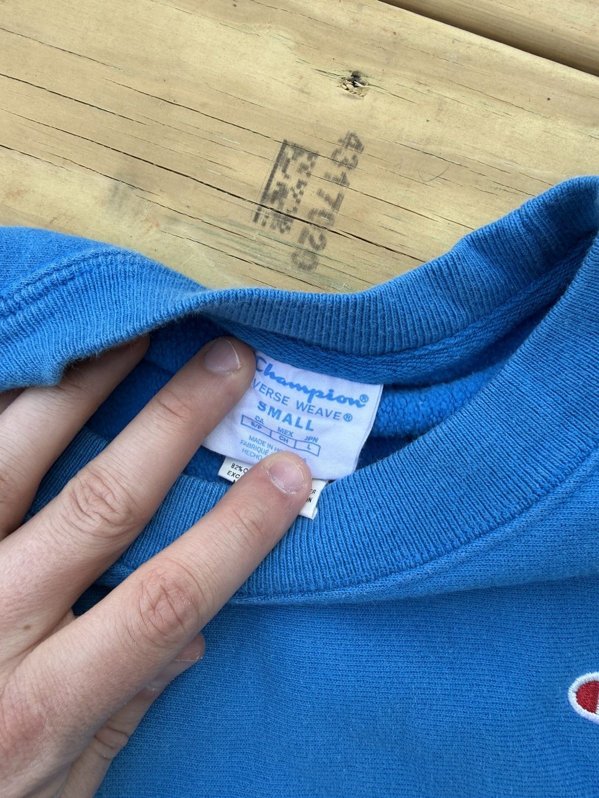 Champion Champion Light Blue Sweatshirt Size US S / EU 44-46 / 1 - 5 Thumbnail