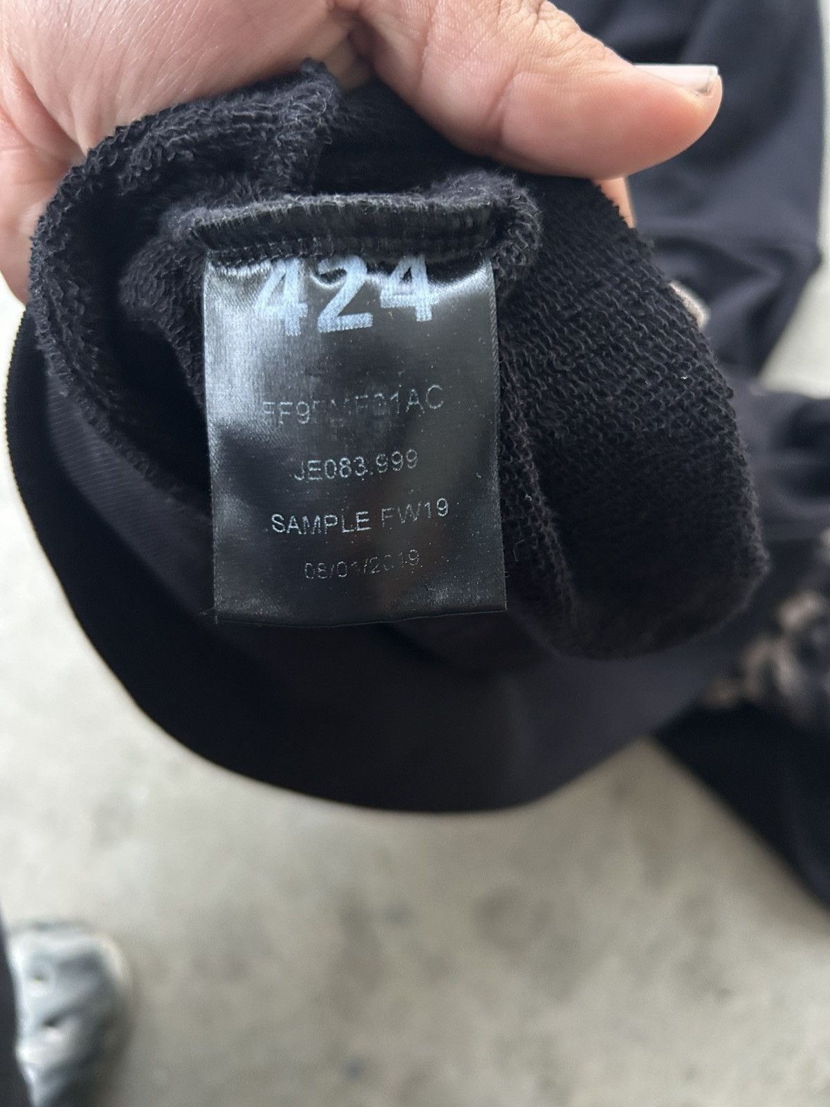 424 424 black sample hoodie Size US L / EU 52-54 / 3 - 10 Thumbnail