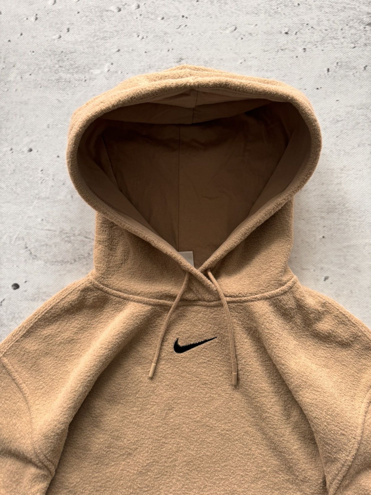 Nike × Vintage NIKE TEDDY VINTAGE CENTER LOGO OVERSIZE BOXY HOODIE Size US S / EU 44-46 / 1 - 4 Thumbnail