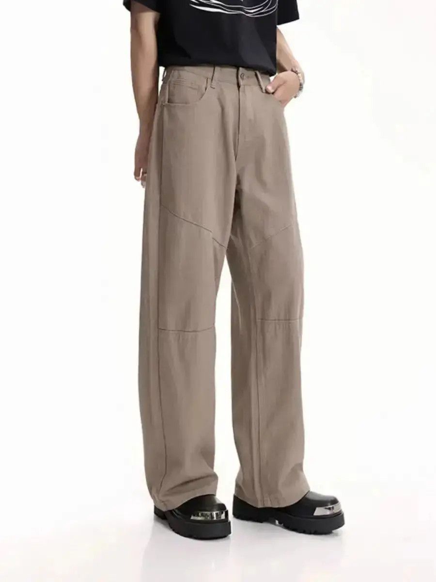 Japanese Brand Original Design Spliced Straight Jeans Versatile Size US 32 / EU 48 - 2 Thumbnail