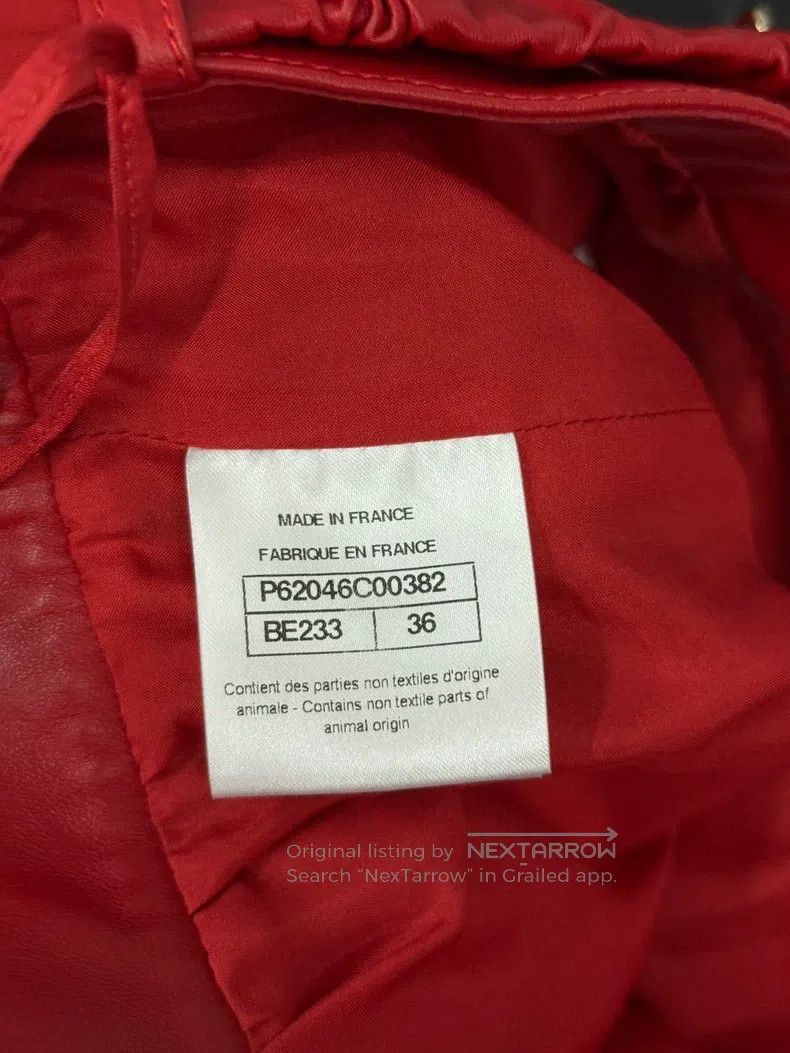 Chanel Chanel Red sheepskin shorts Size 24" / US 00 / IT 34 - 6 Thumbnail